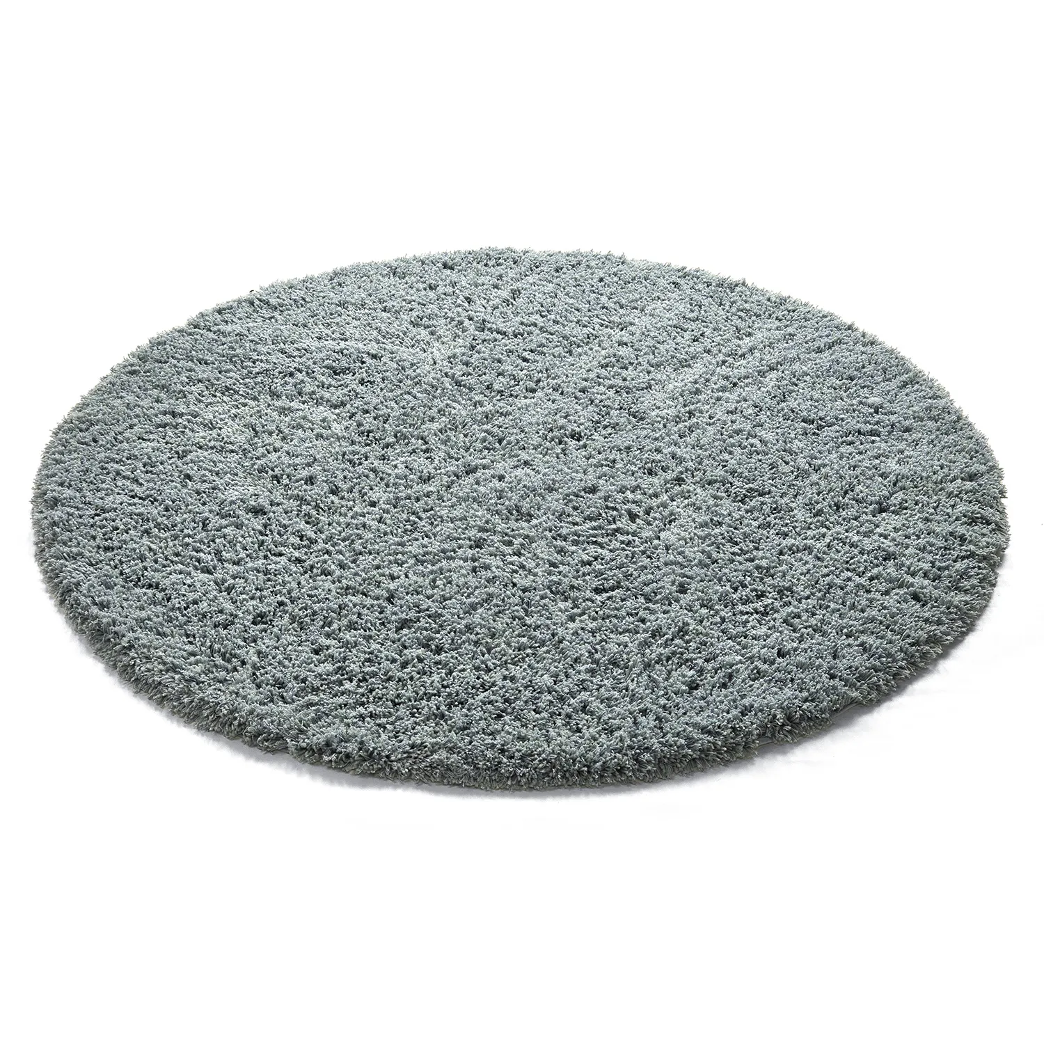 Tappeto rotondo - Combarro Solid Cotton Shaggy (azzurro)