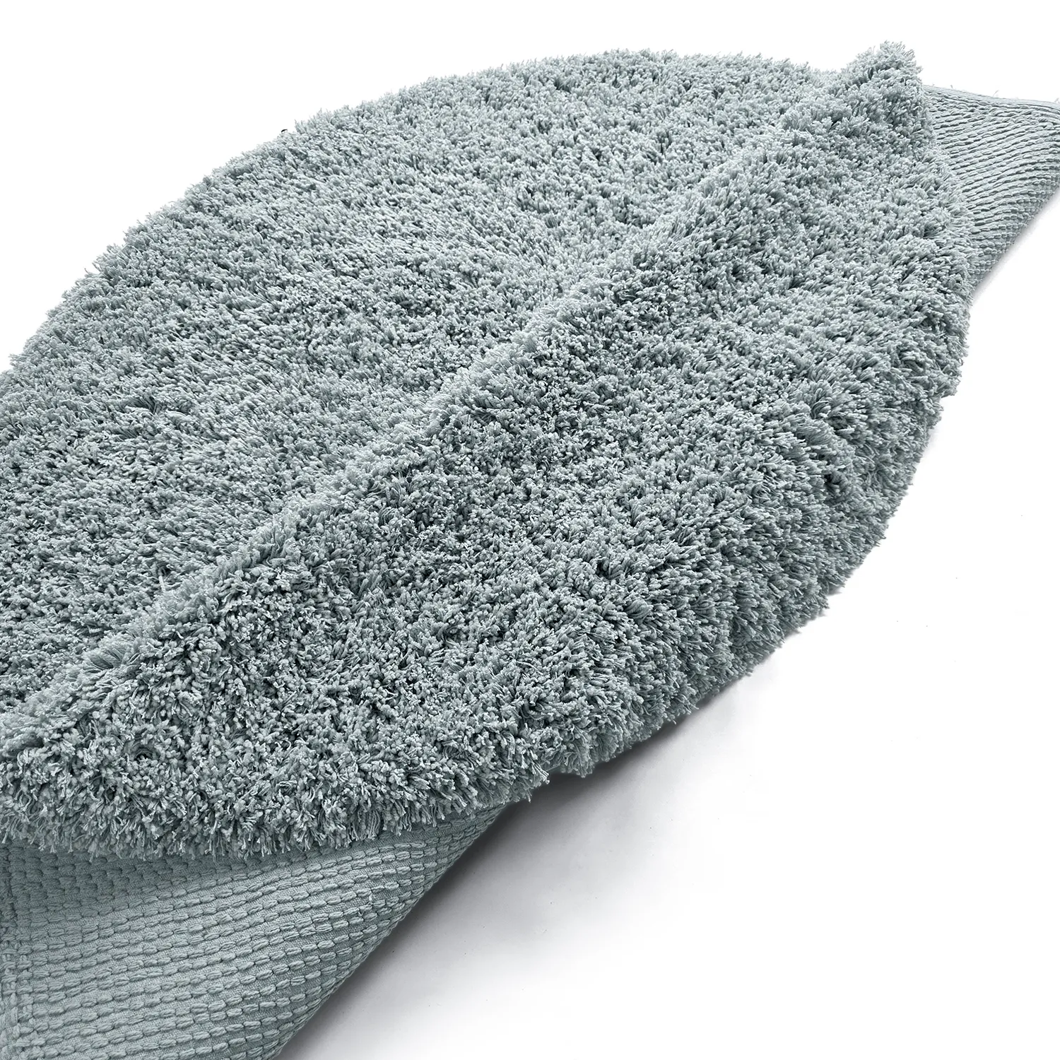 Tappeto rotondo - Combarro Solid Cotton Shaggy (azzurro)