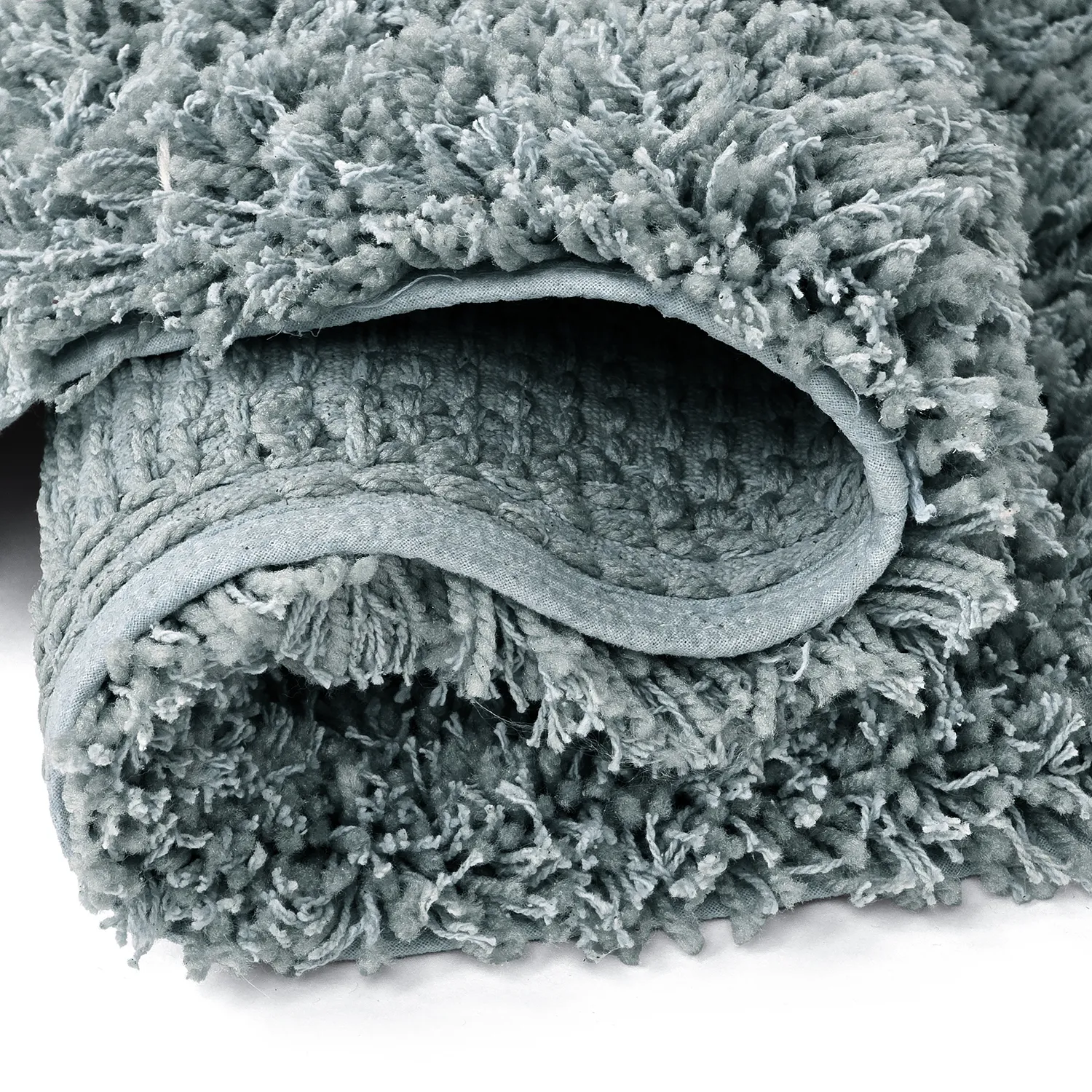 Tappeto rotondo - Combarro Solid Cotton Shaggy (azzurro)