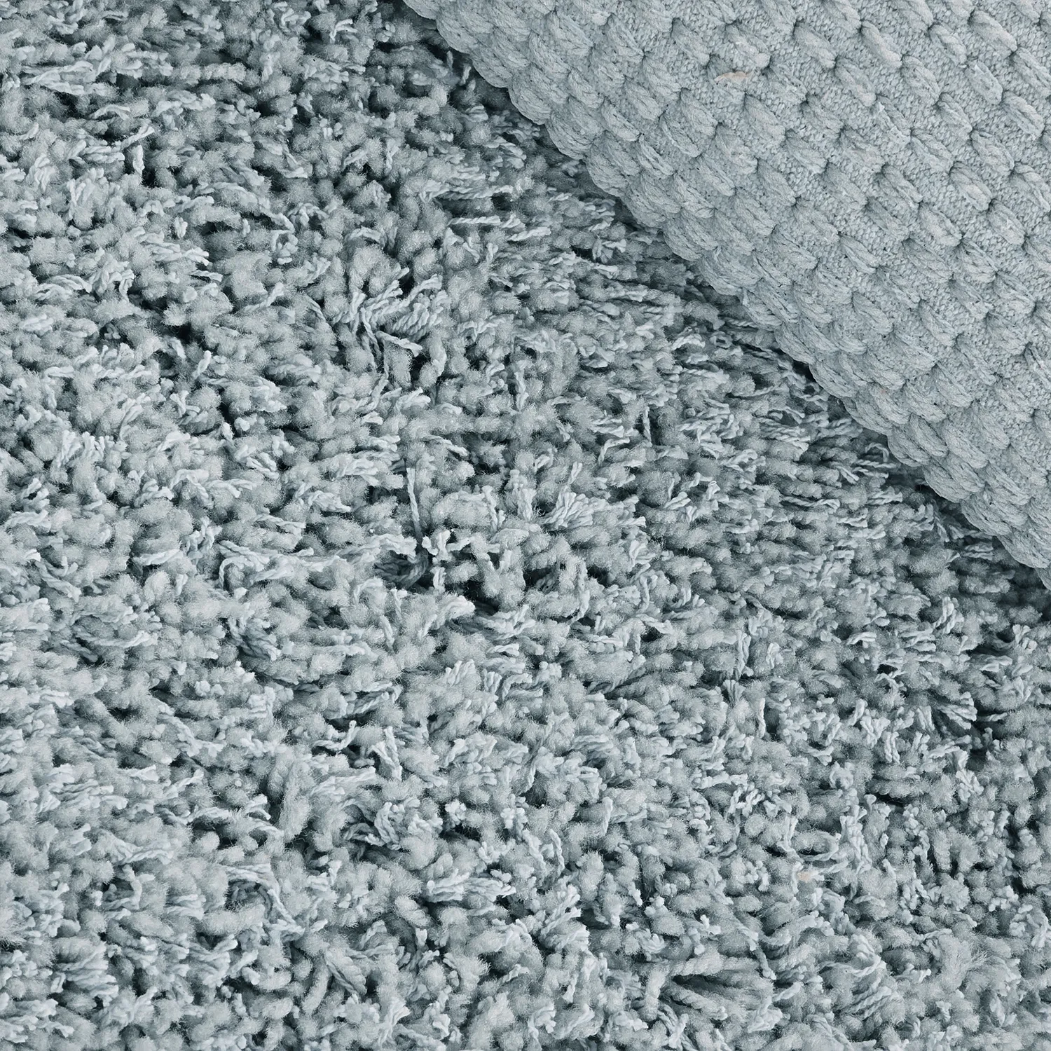 Tappeto rotondo - Combarro Solid Cotton Shaggy (azzurro)