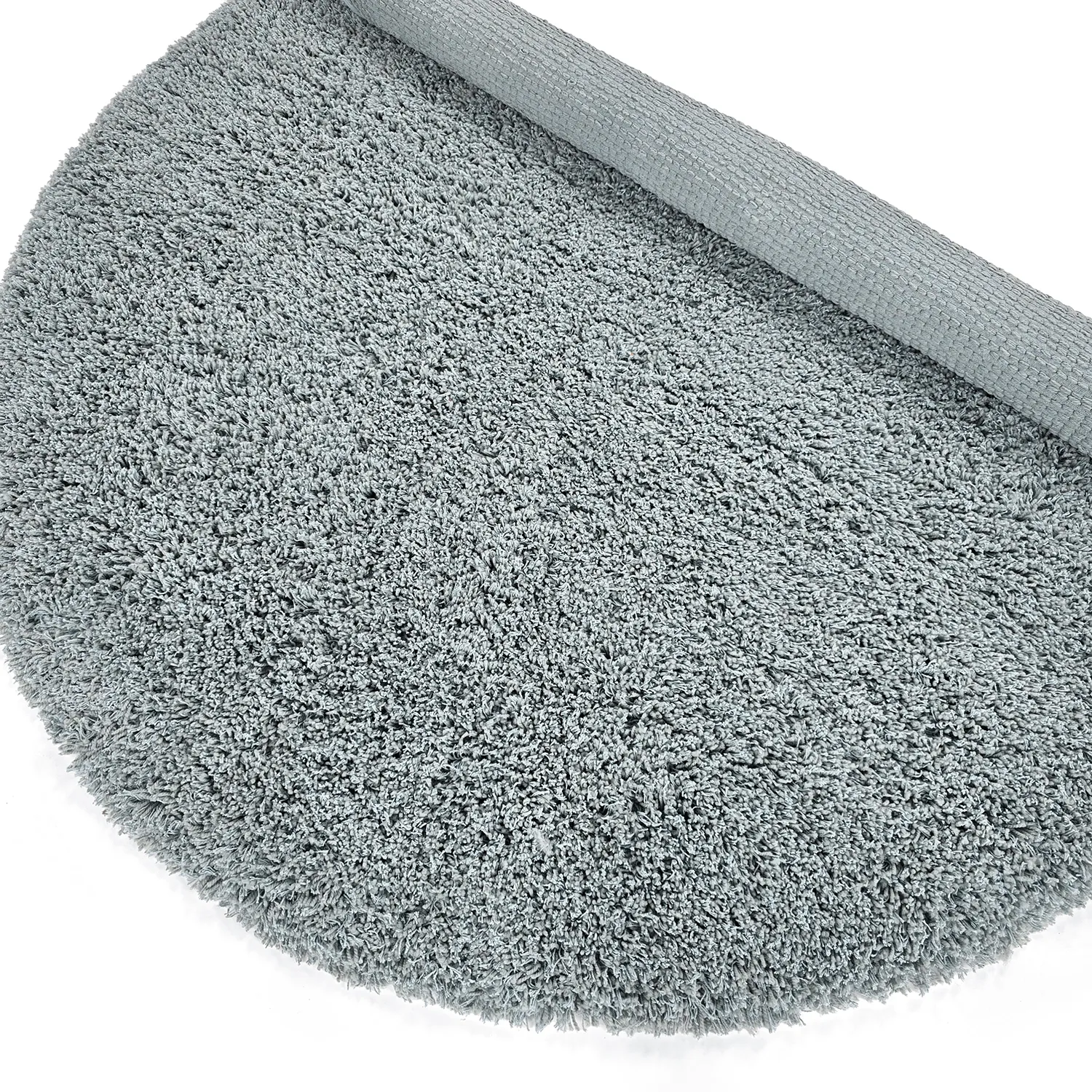Tappeto rotondo - Combarro Solid Cotton Shaggy (azzurro)