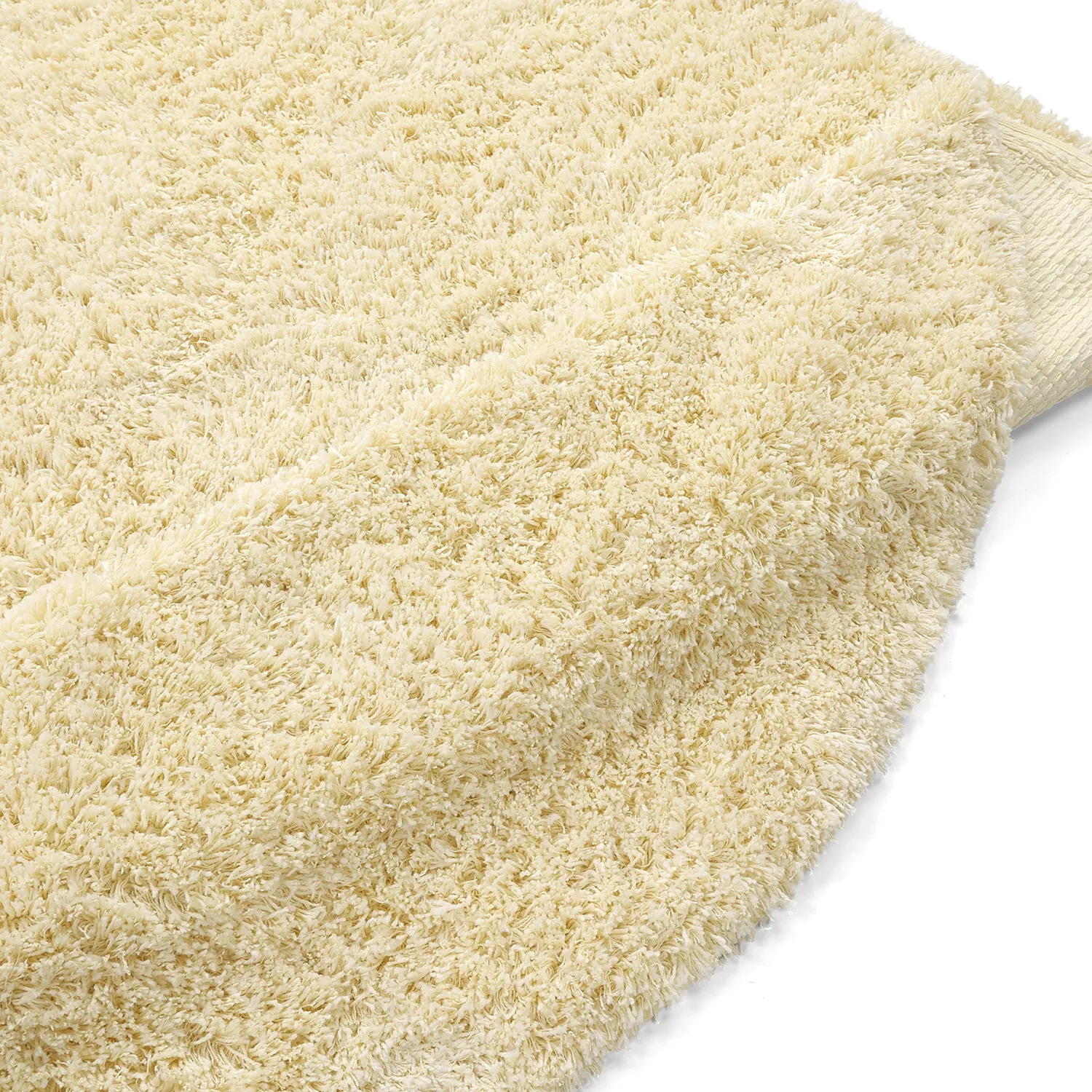 Tappeto rotondo - Combarro Solid Cotton Shaggy (giallo chiaro)