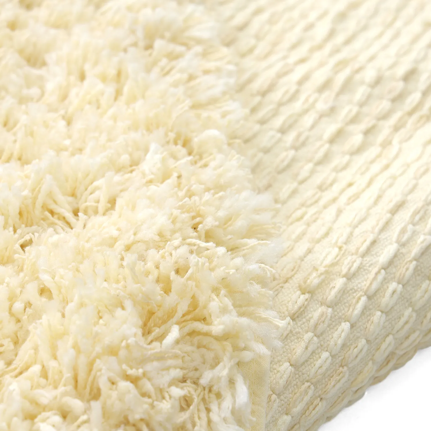 Tappeto rotondo - Combarro Solid Cotton Shaggy (giallo chiaro)