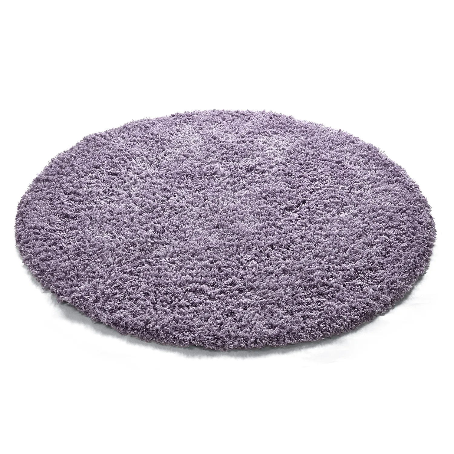 Tappeto rotondo - Combarro Solid Cotton Shaggy (viola chiaro)