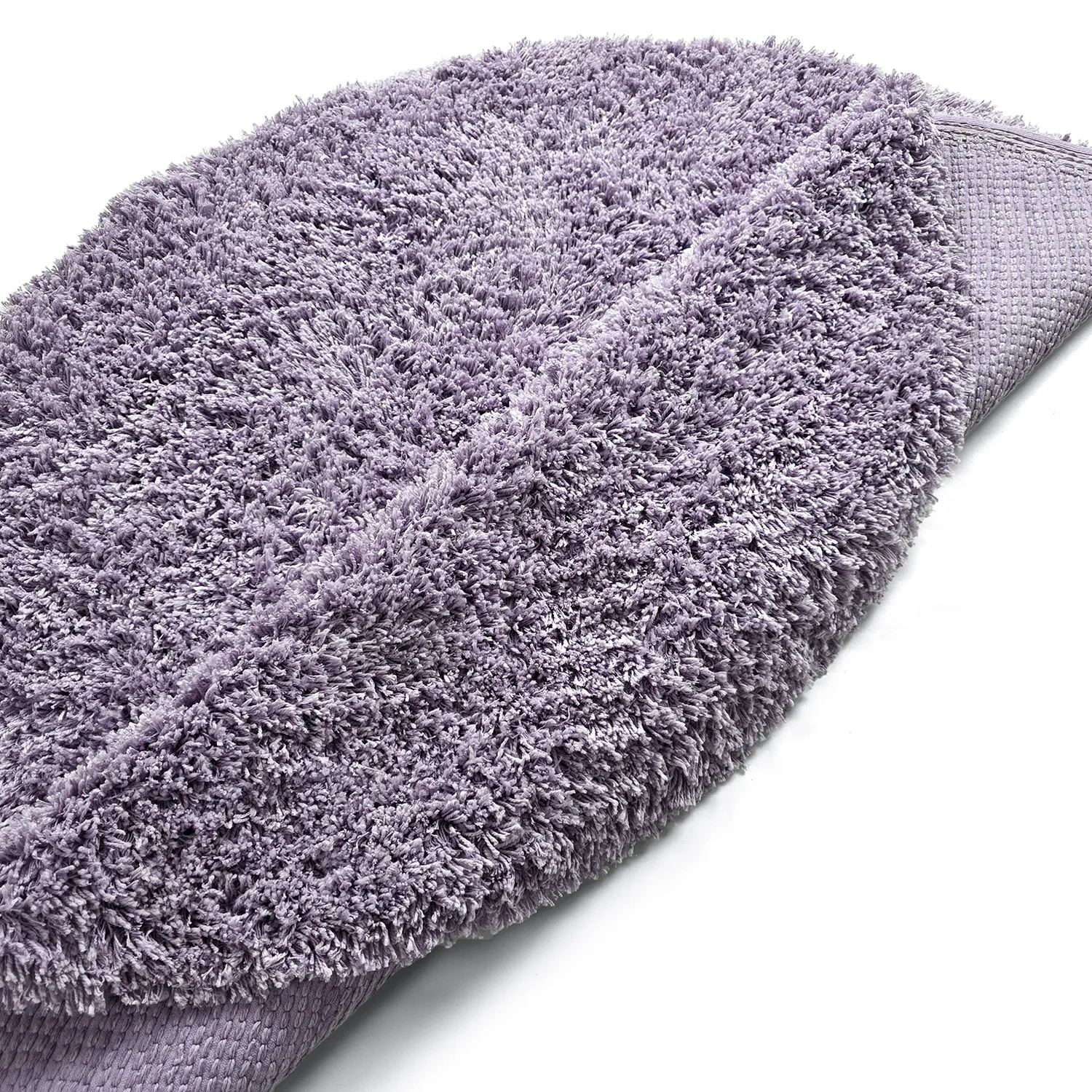 Tappeto rotondo - Combarro Solid Cotton Shaggy (viola chiaro)