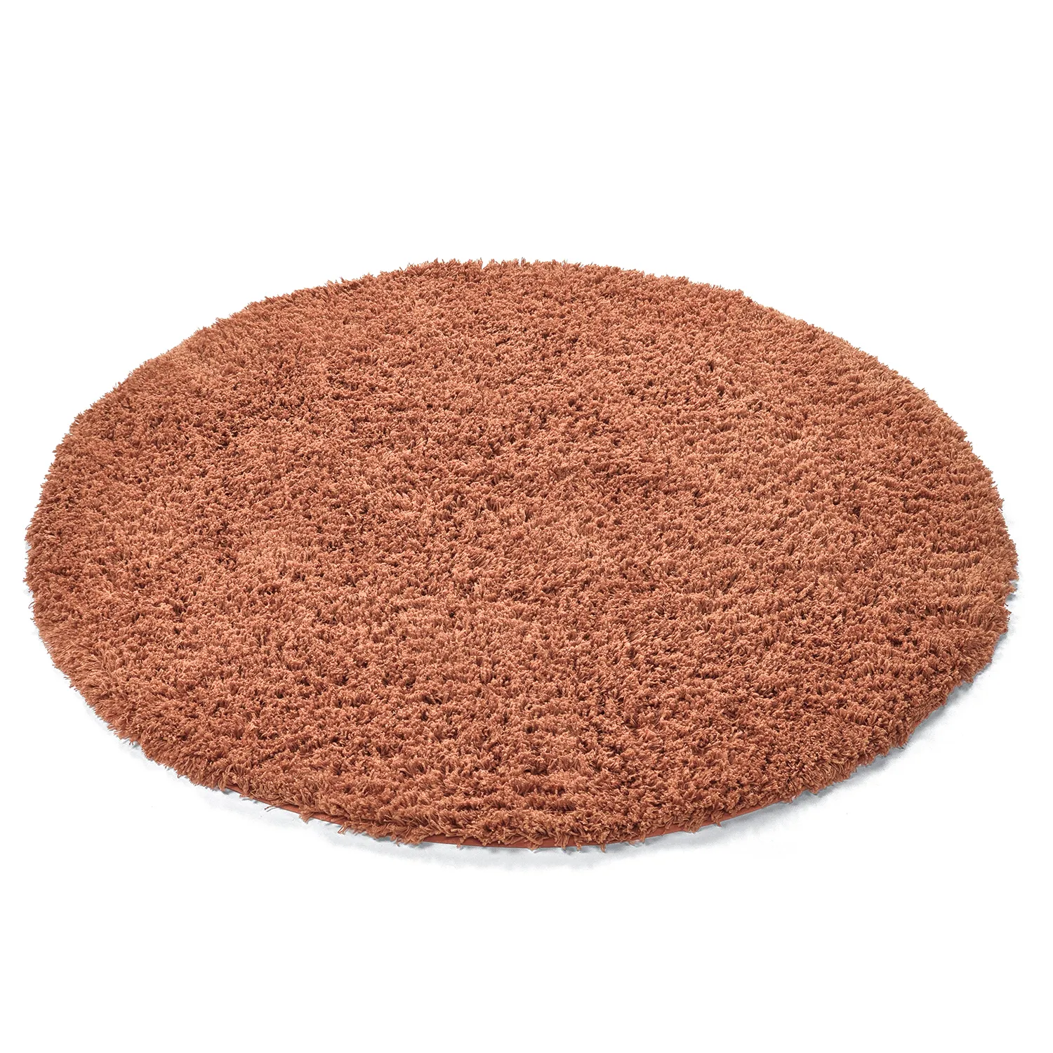 Tappeto rotondo - Combarro Solid Cotton Shaggy (arancione chiaro)