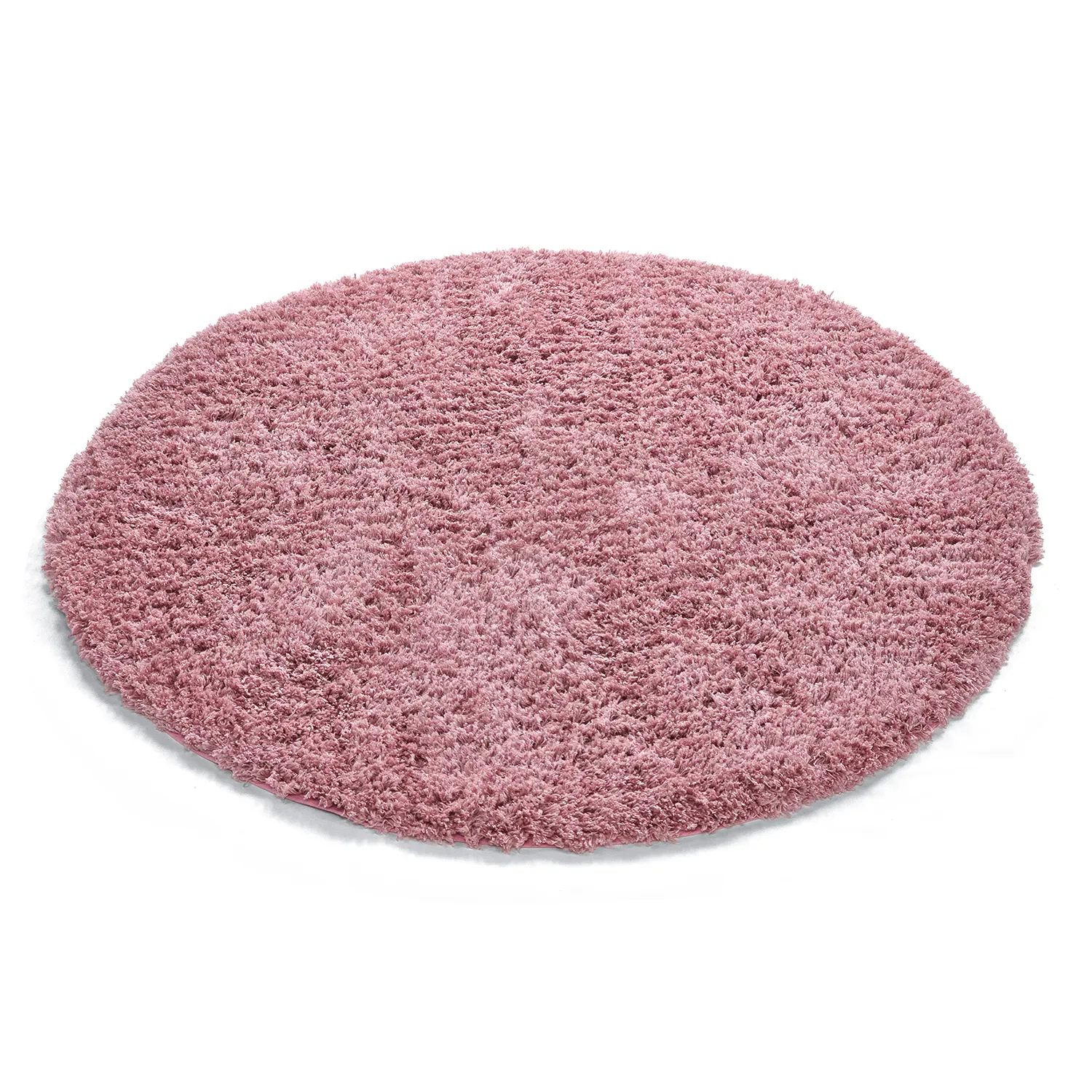 Tappeto rotondo - Combarro Solid Cotton Shaggy (rosa chiaro)