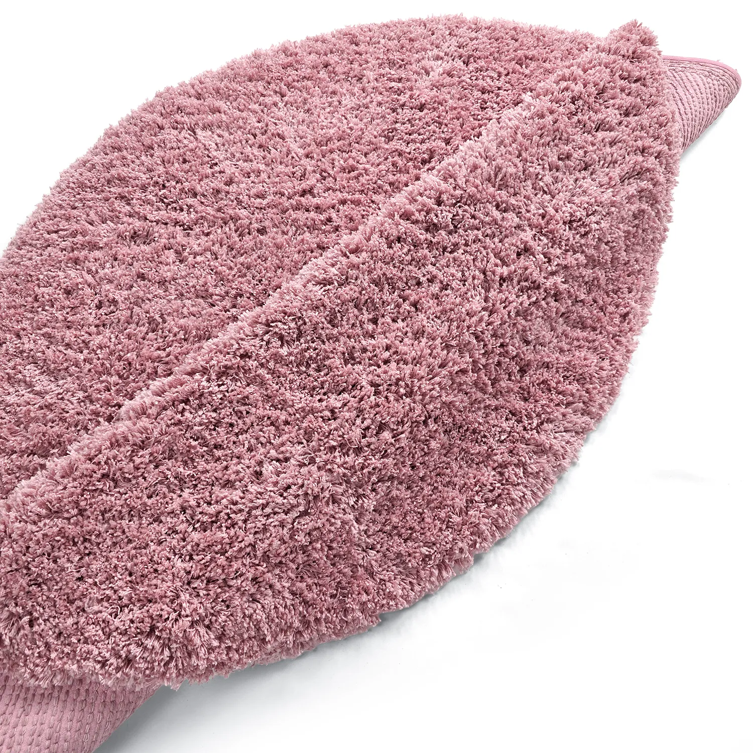 Tappeto rotondo - Combarro Solid Cotton Shaggy (rosa chiaro)