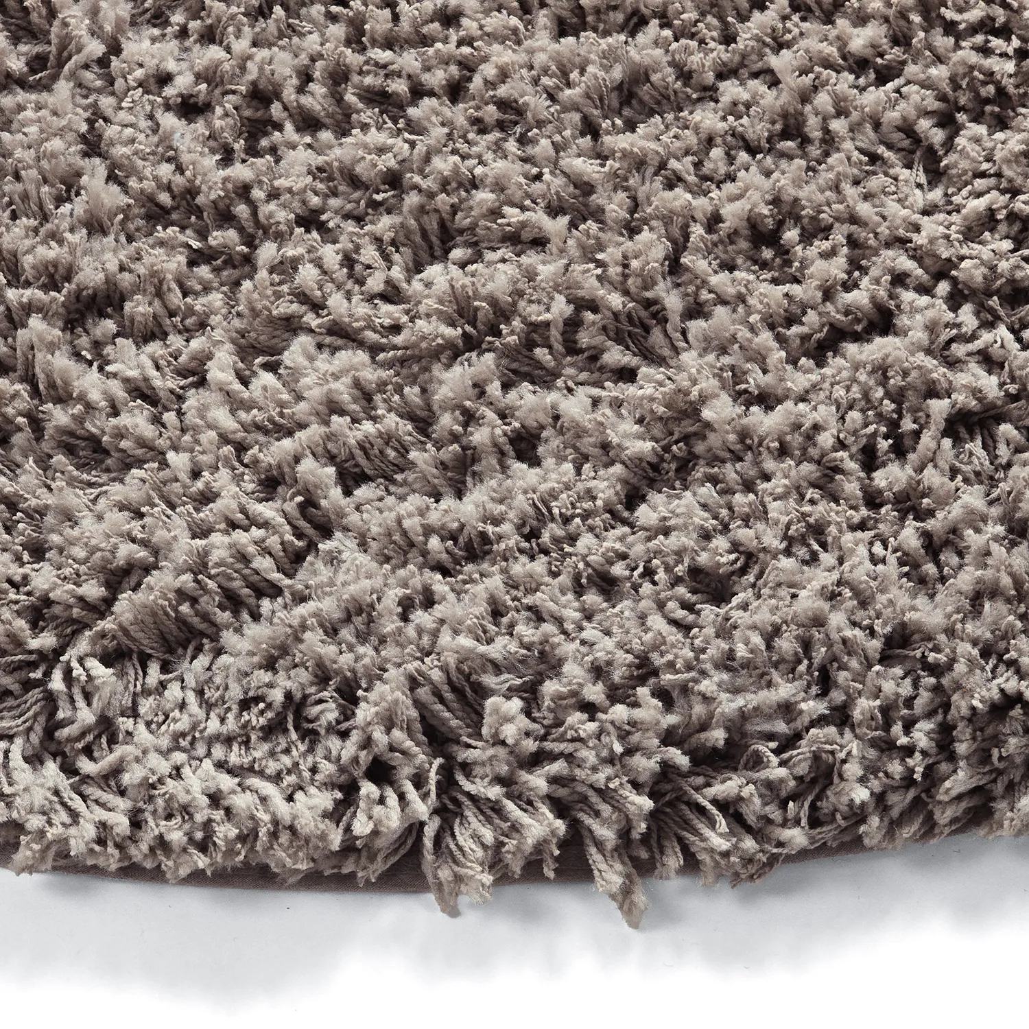 Tappeto rotondo - Combarro Solid Cotton Shaggy (taupe)