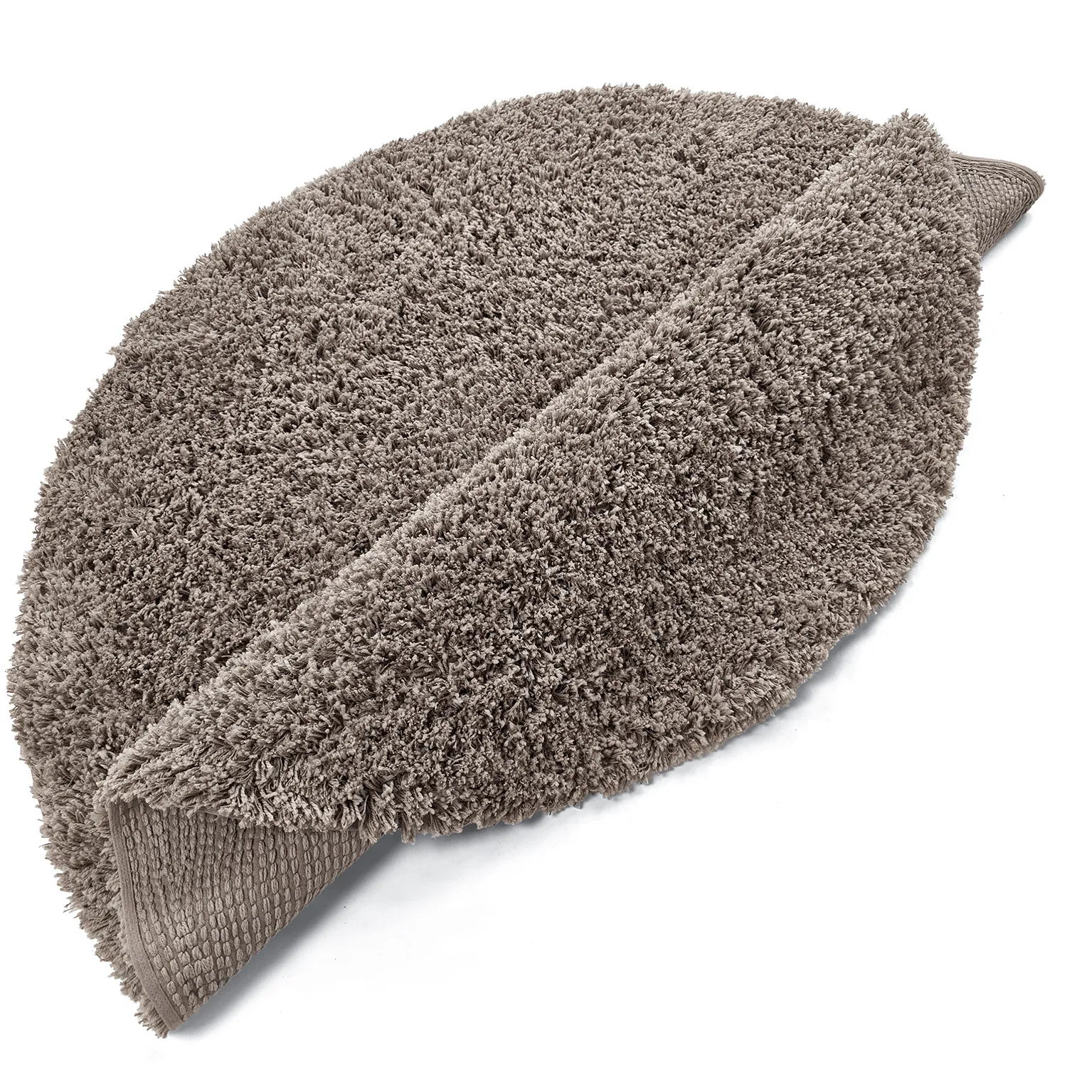 Tappeto rotondo - Combarro Solid Cotton Shaggy (taupe)