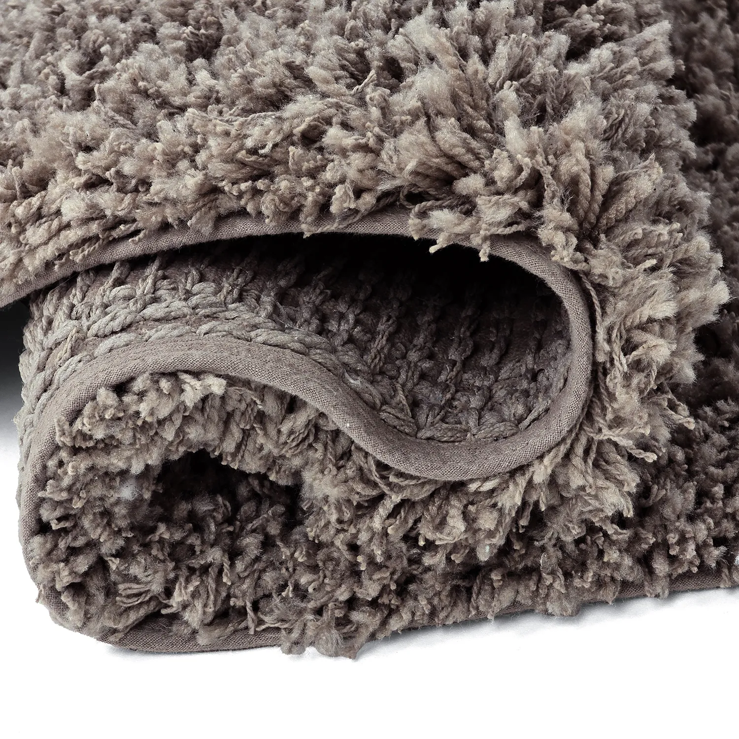 Tappeto rotondo - Combarro Solid Cotton Shaggy (taupe)