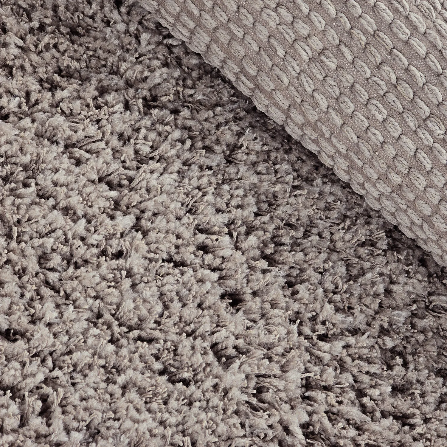 Tappeto rotondo - Combarro Solid Cotton Shaggy (taupe)