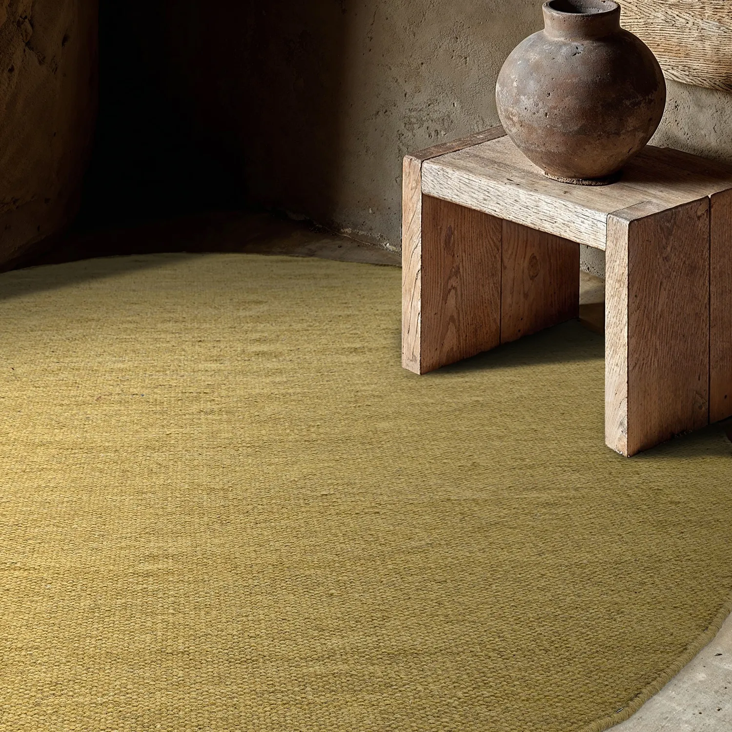 Tappeto rotondo - Hamilton (mustard)