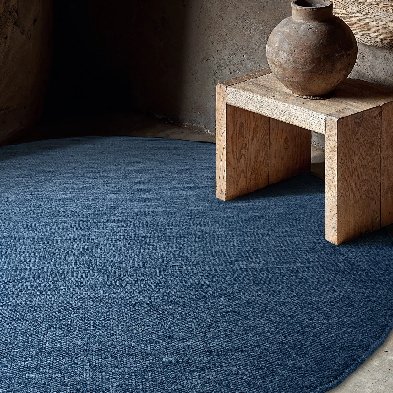 Tappeto rotondo - Hamilton (blu navy)