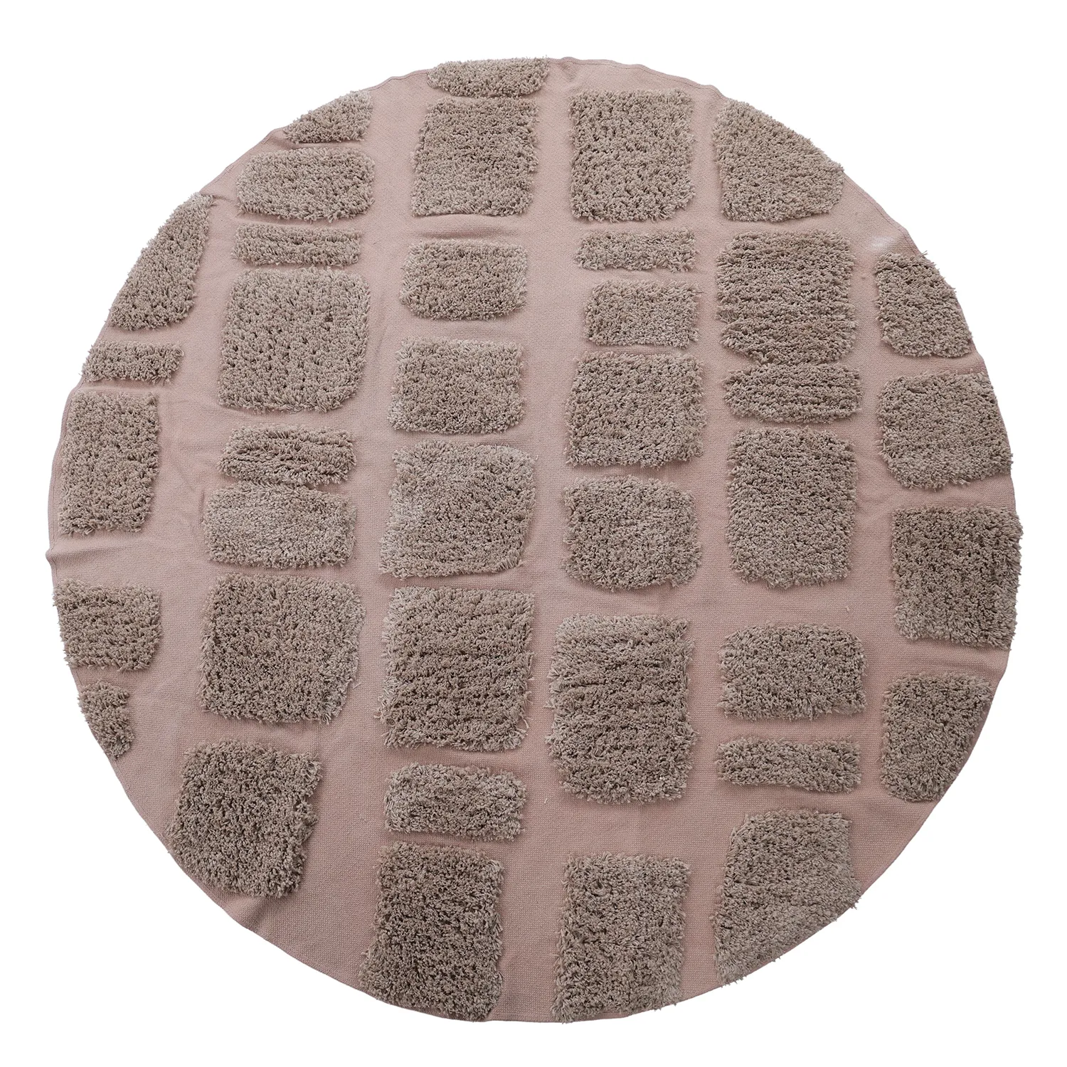 Tappeto rotondo - Otranto Natural Cotton Shaggy (taupe)
