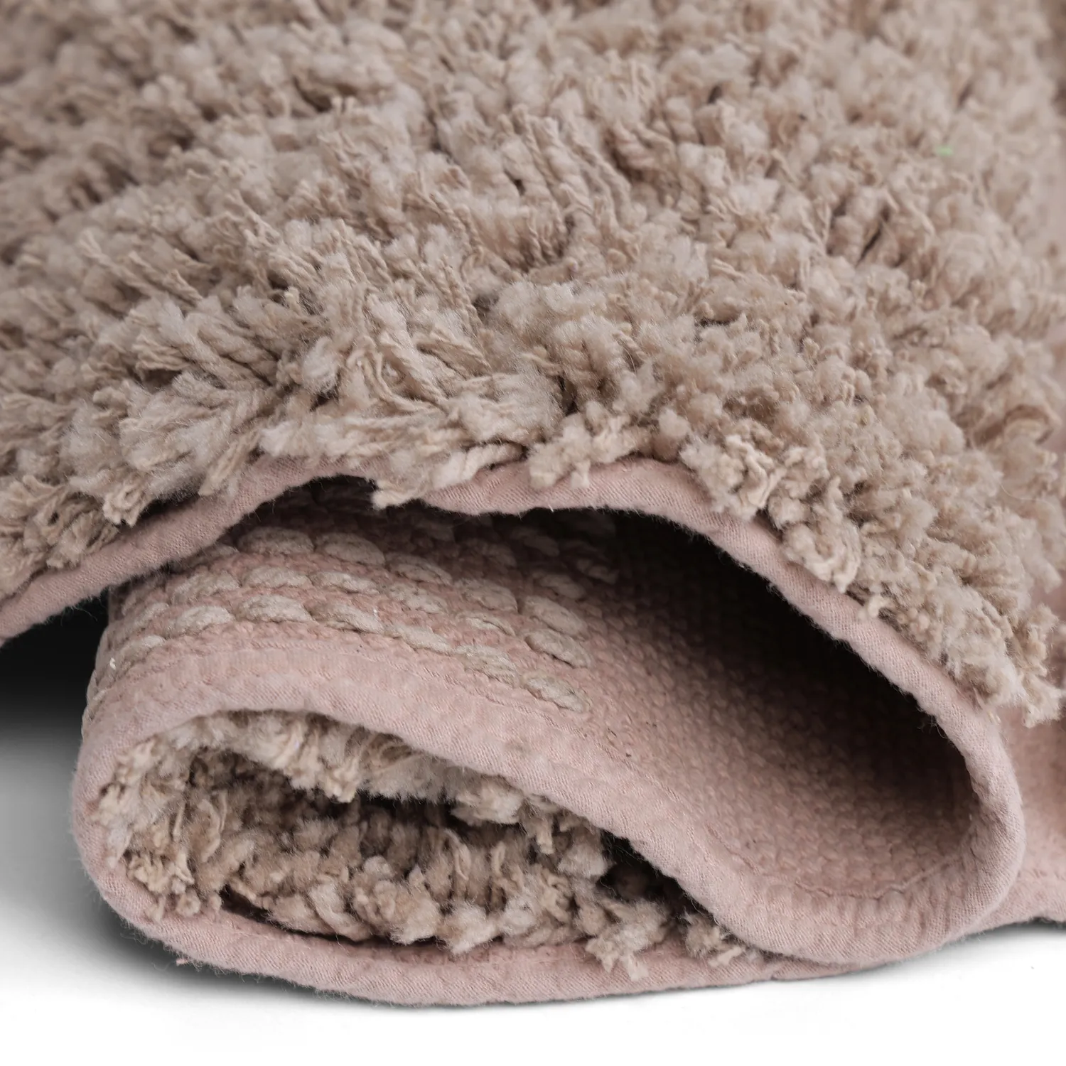 Tappeto rotondo - Otranto Natural Cotton Shaggy (taupe)