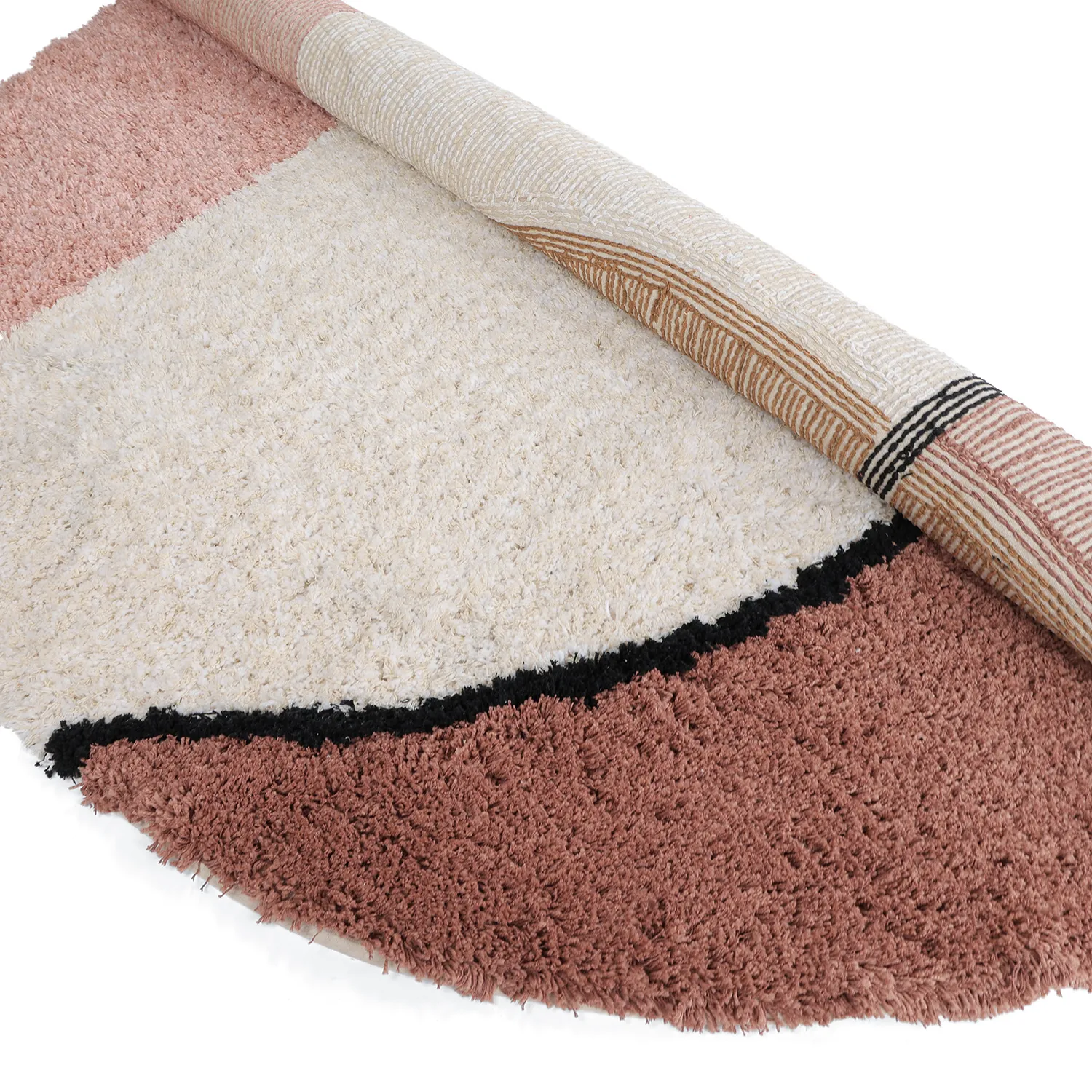 Tappeto rotondo - Perast Natural Cotton Shaggy (multiplo)