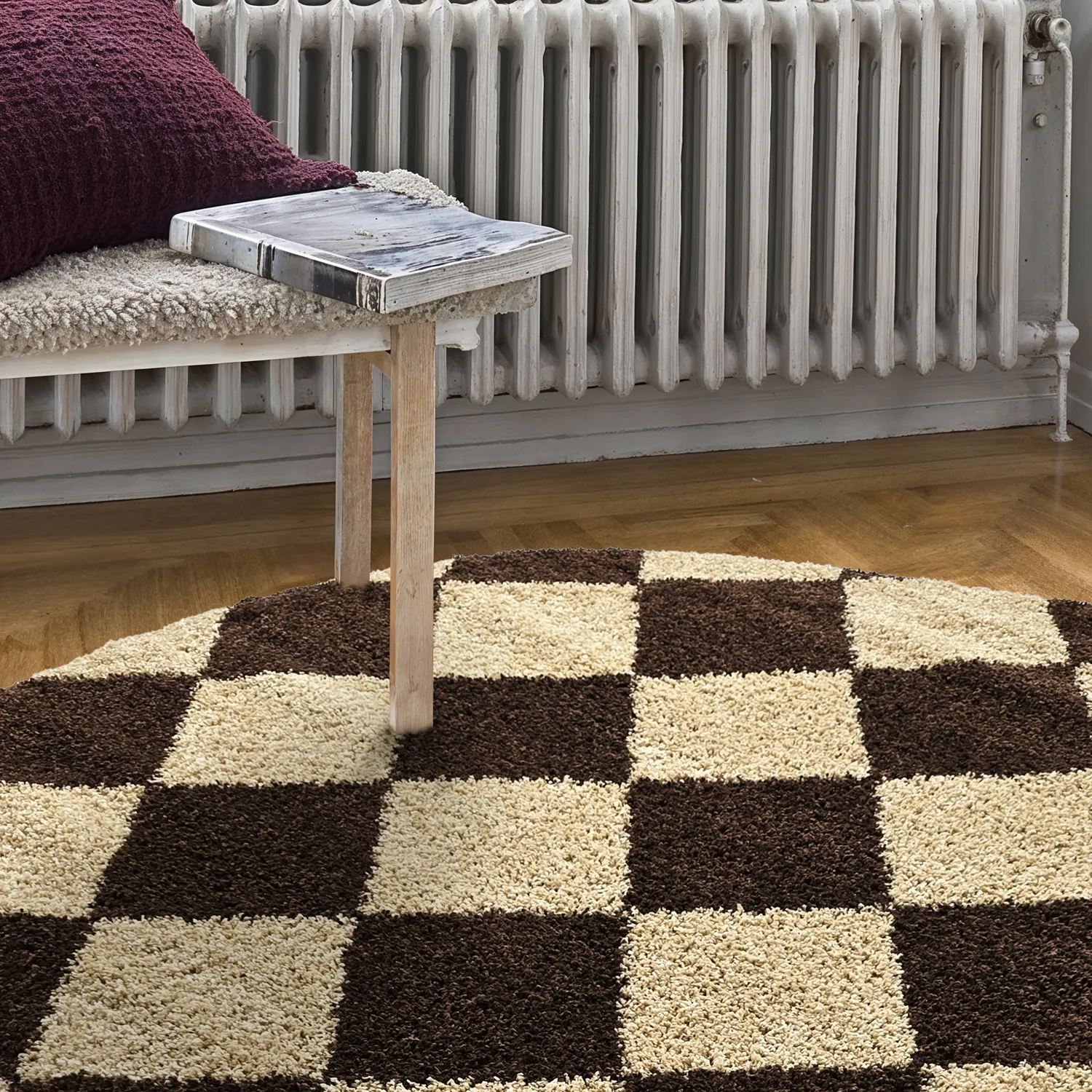 Tappeti rotondi - Albi (marrone/beige)