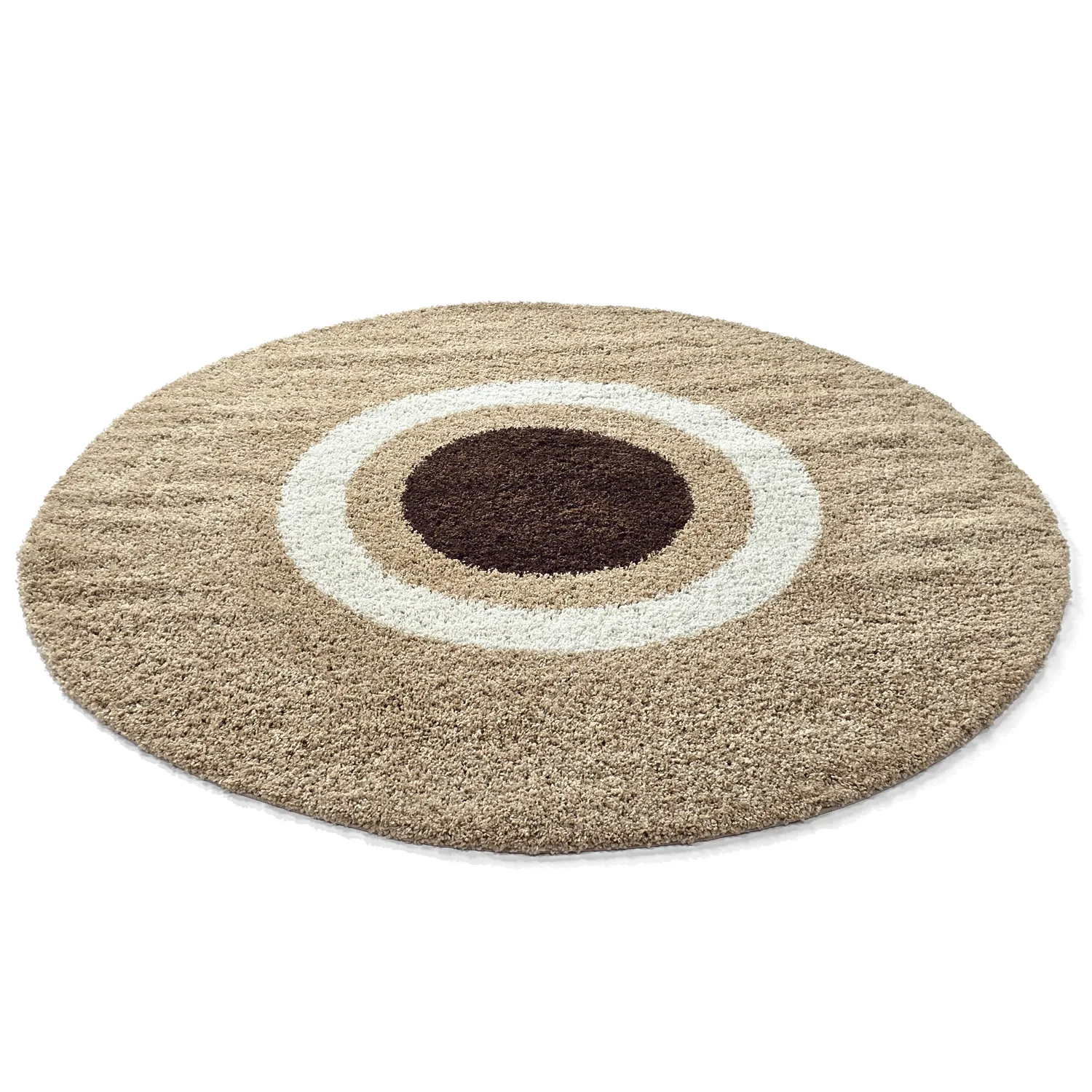 Tappeti rotondi - Alsace (beige/bianco/marrone)