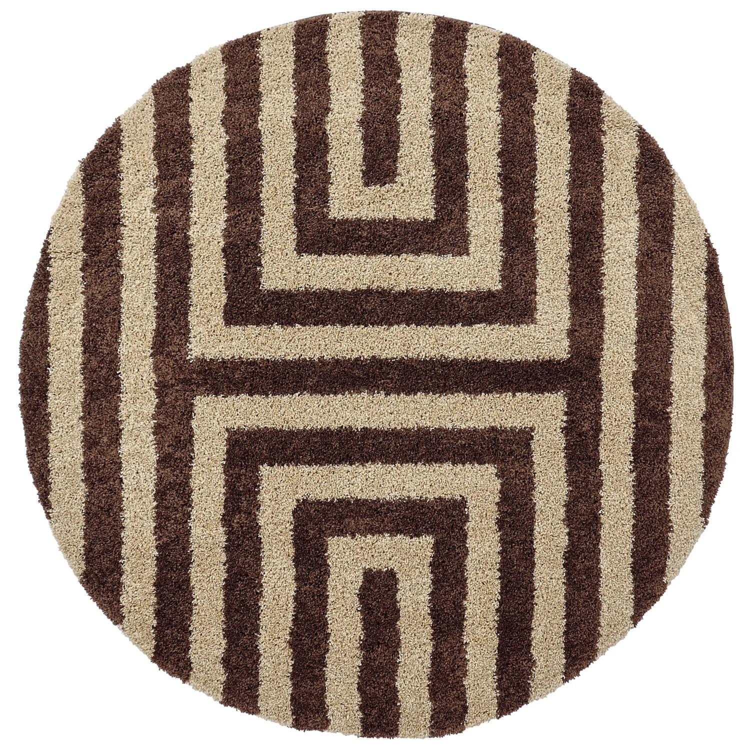 Tappeti rotondi - Imilchil (beige/marrone)