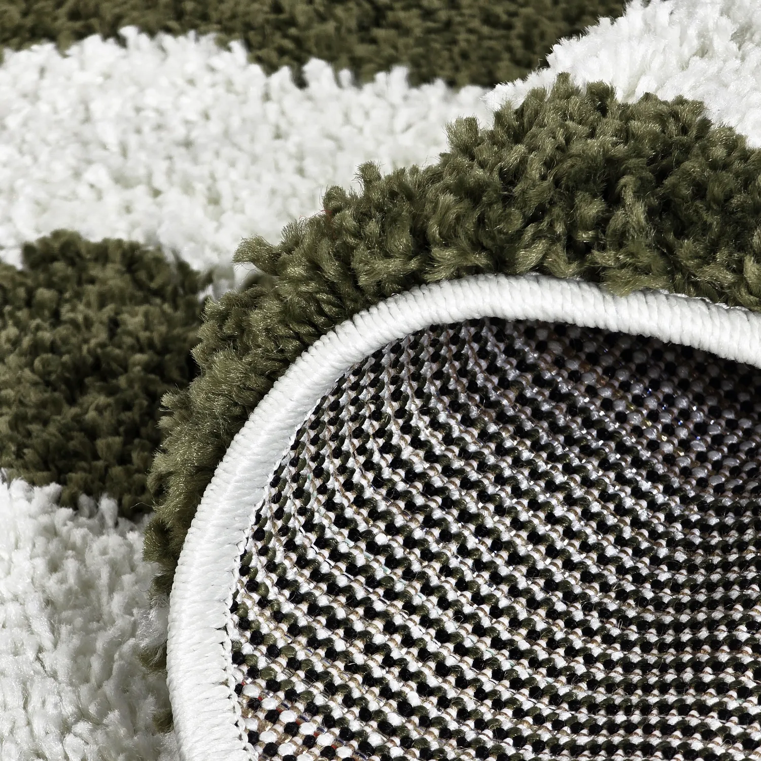 Tappeti rotondi - Imilchil (bianco/verde)