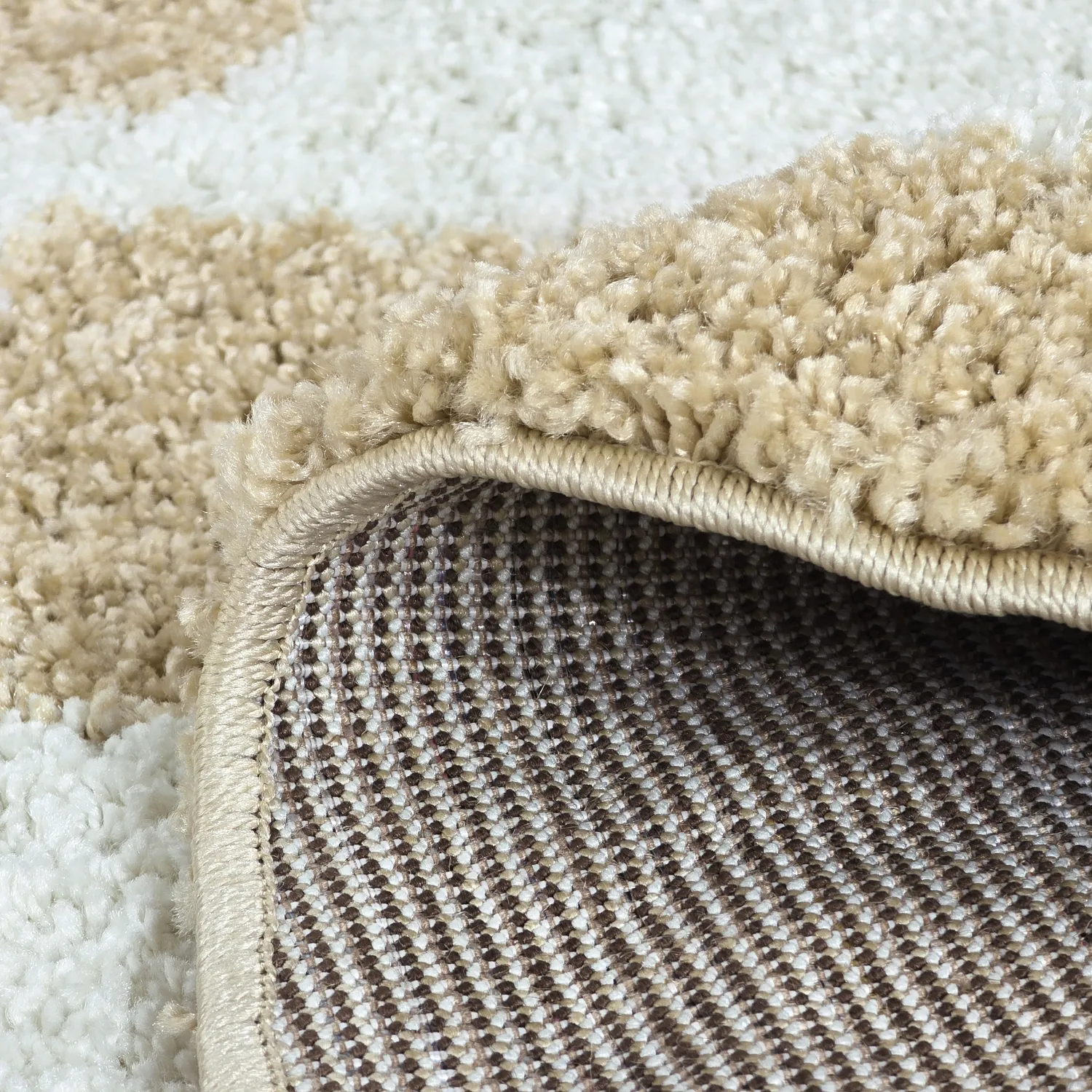 Tappeti rotondi - Tamri (beige/bianco)