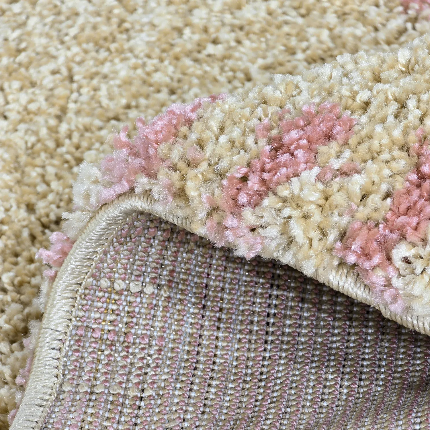 Tappeti rotondi - Tiznit (beige/rosa)