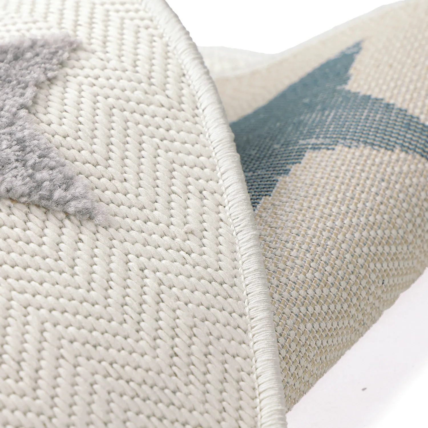 Tappeto rotondo per bambini - Stars (crema/multiplo)
