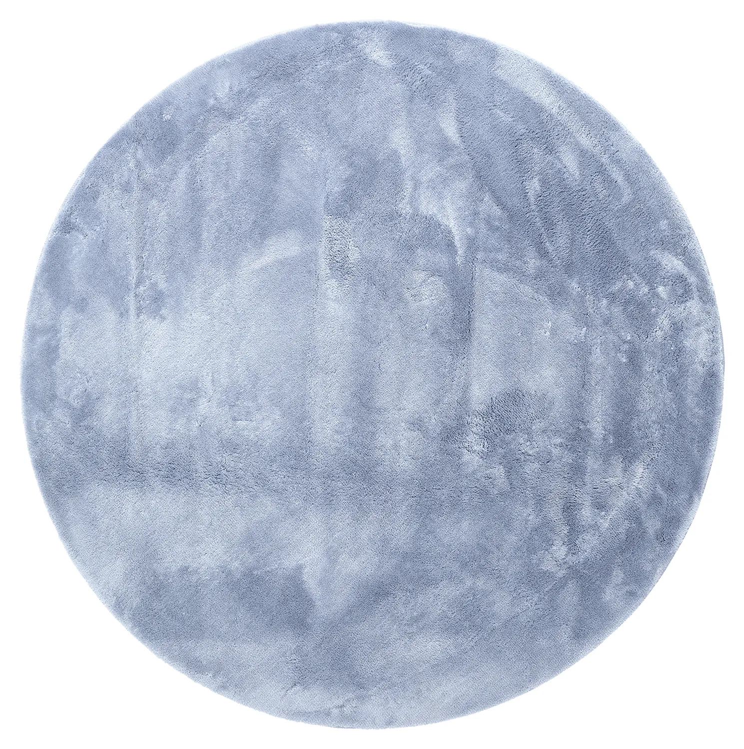 Tappeti rotondi - Aranga Super Soft Fur (blu acciaio)