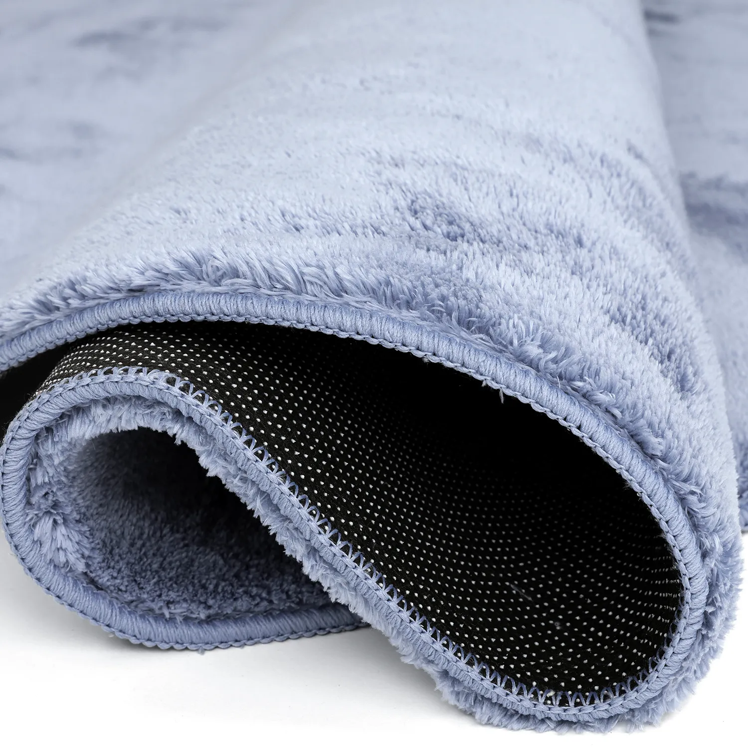 Tappeti rotondi - Aranga Super Soft Fur (blu acciaio)