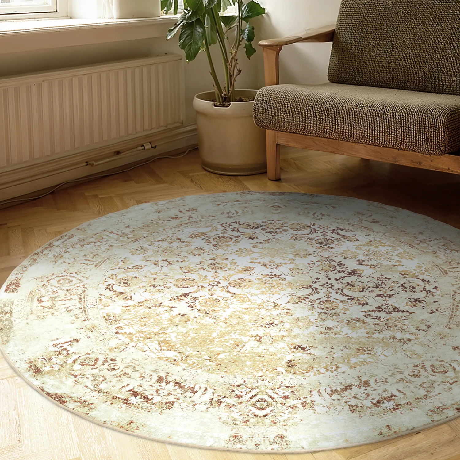 Tappeto rotondo - Denizli (beige)