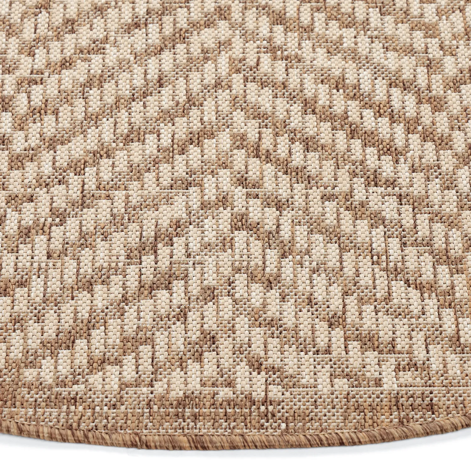 Tappeto rotondo - Indoor/Outdoor Donora (marrone)