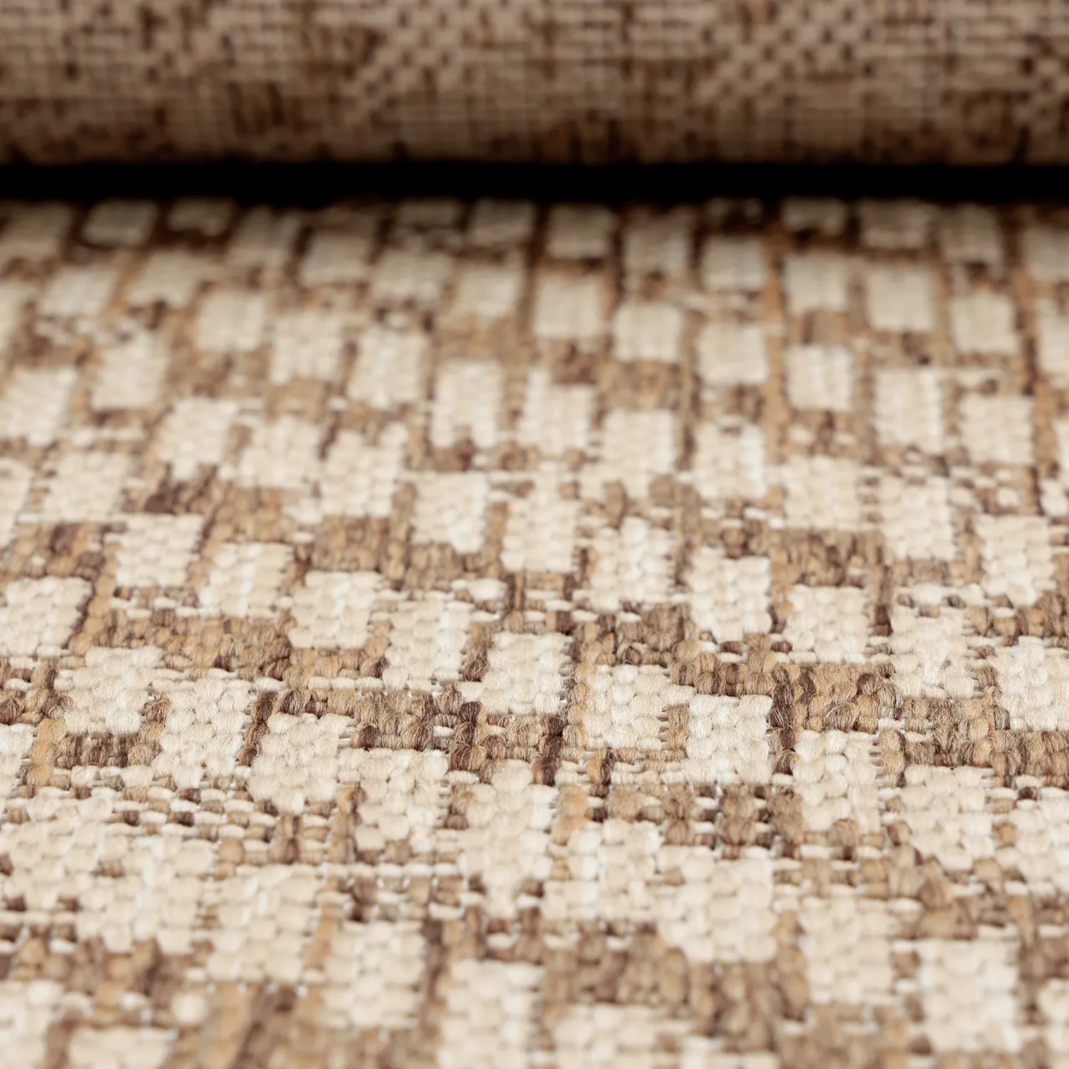 Tappeto rotondo - Indoor/Outdoor Donora (marrone)