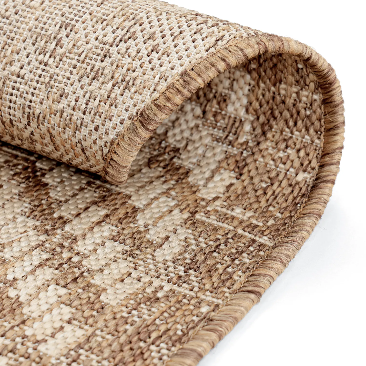 Tappeto rotondo - Indoor/Outdoor Donora (marrone)