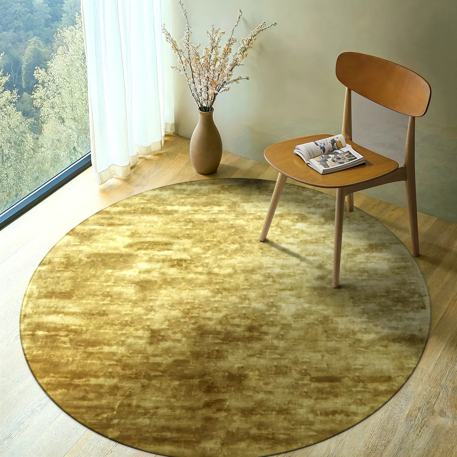 Tappeto rotondo - Jodhpur Special Luxury Edition (gold)