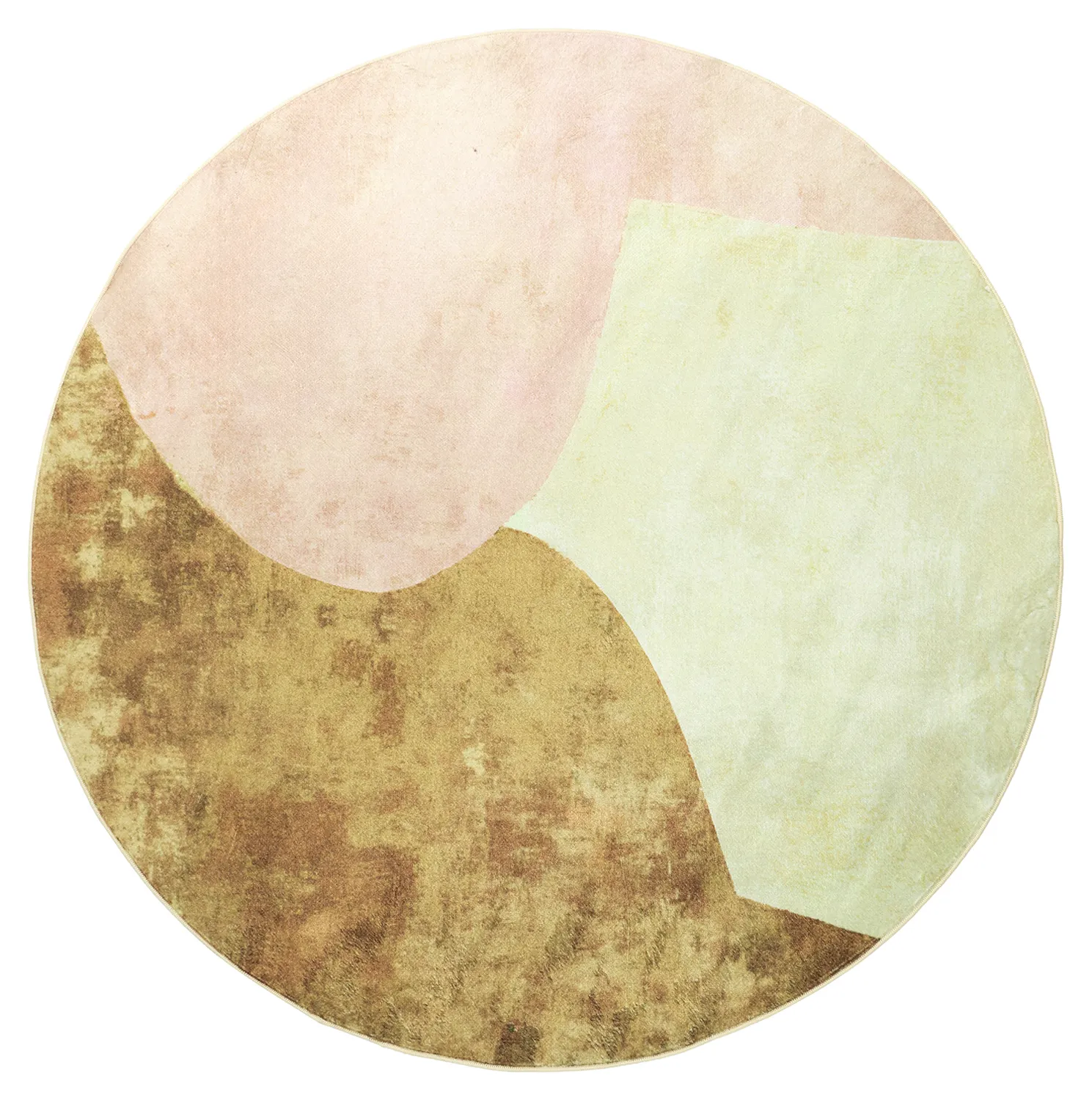 Tappeto rotondo - Lazio (beige/rosa)