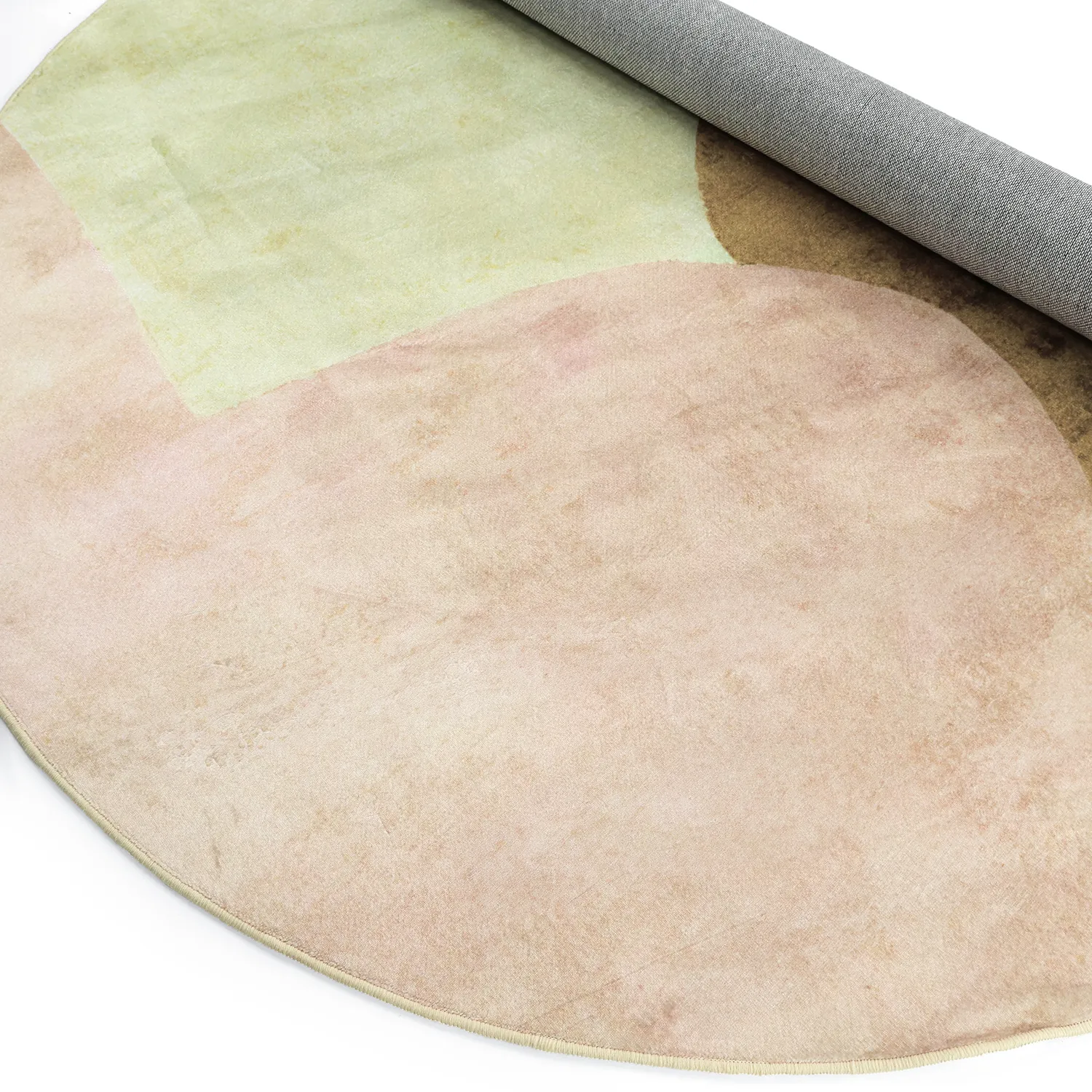 Tappeto rotondo - Lazio (beige/rosa)