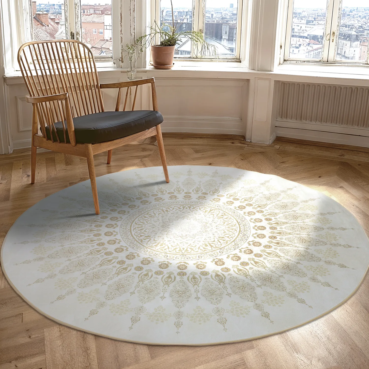 Tappeto rotondo - Sandrigo (beige)