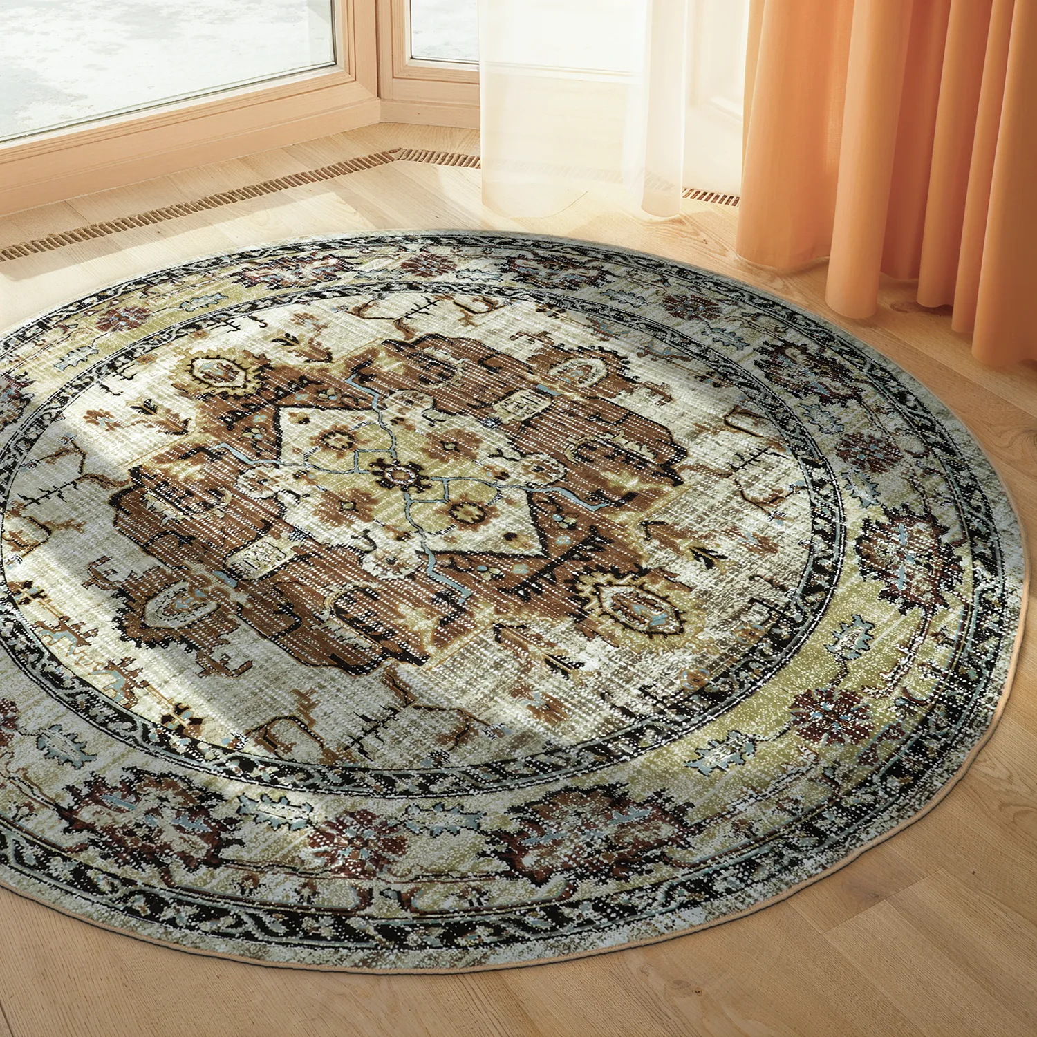 Tappeto rotondo - Siliana (beige)