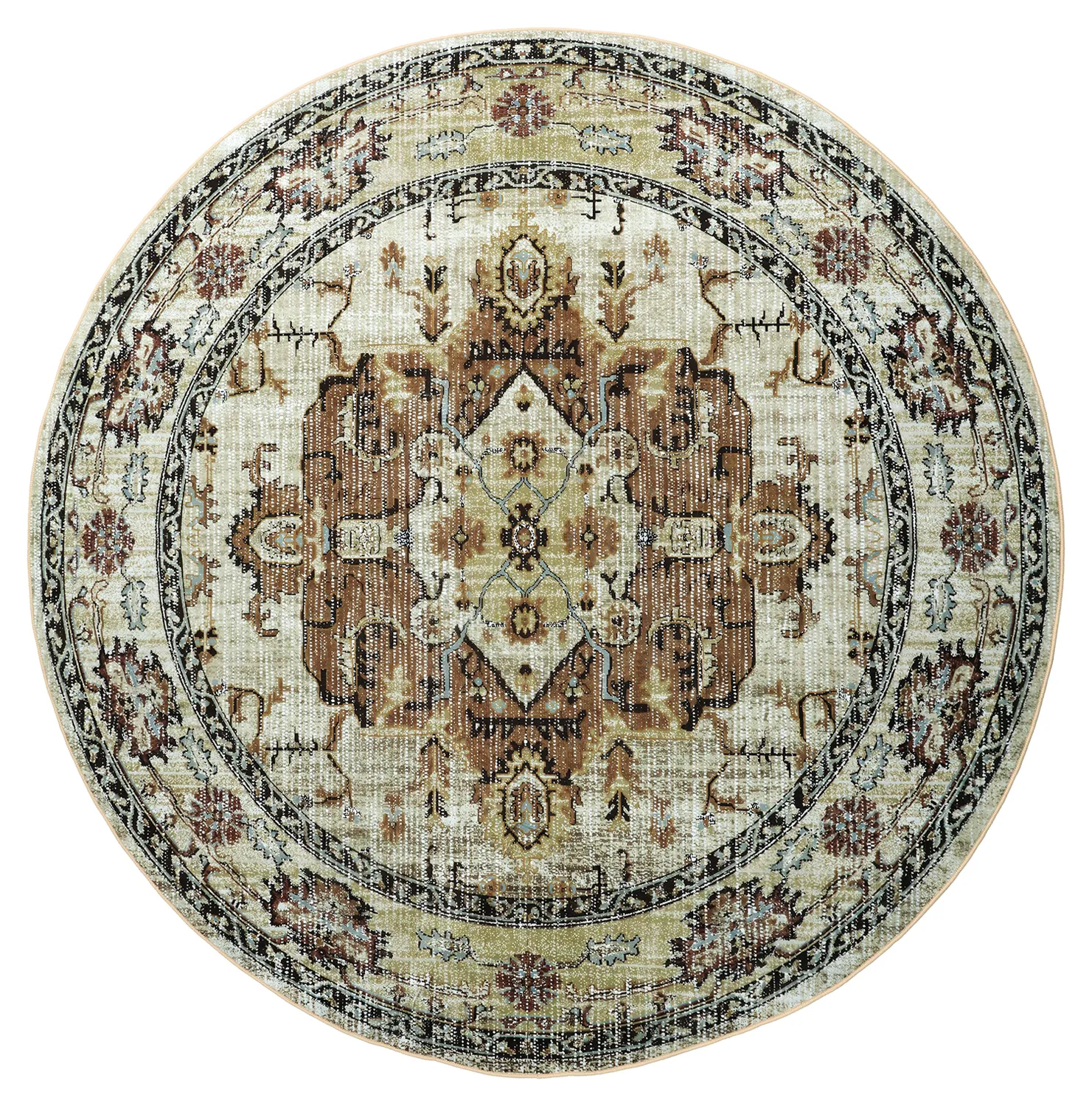 Tappeto rotondo - Siliana (beige)