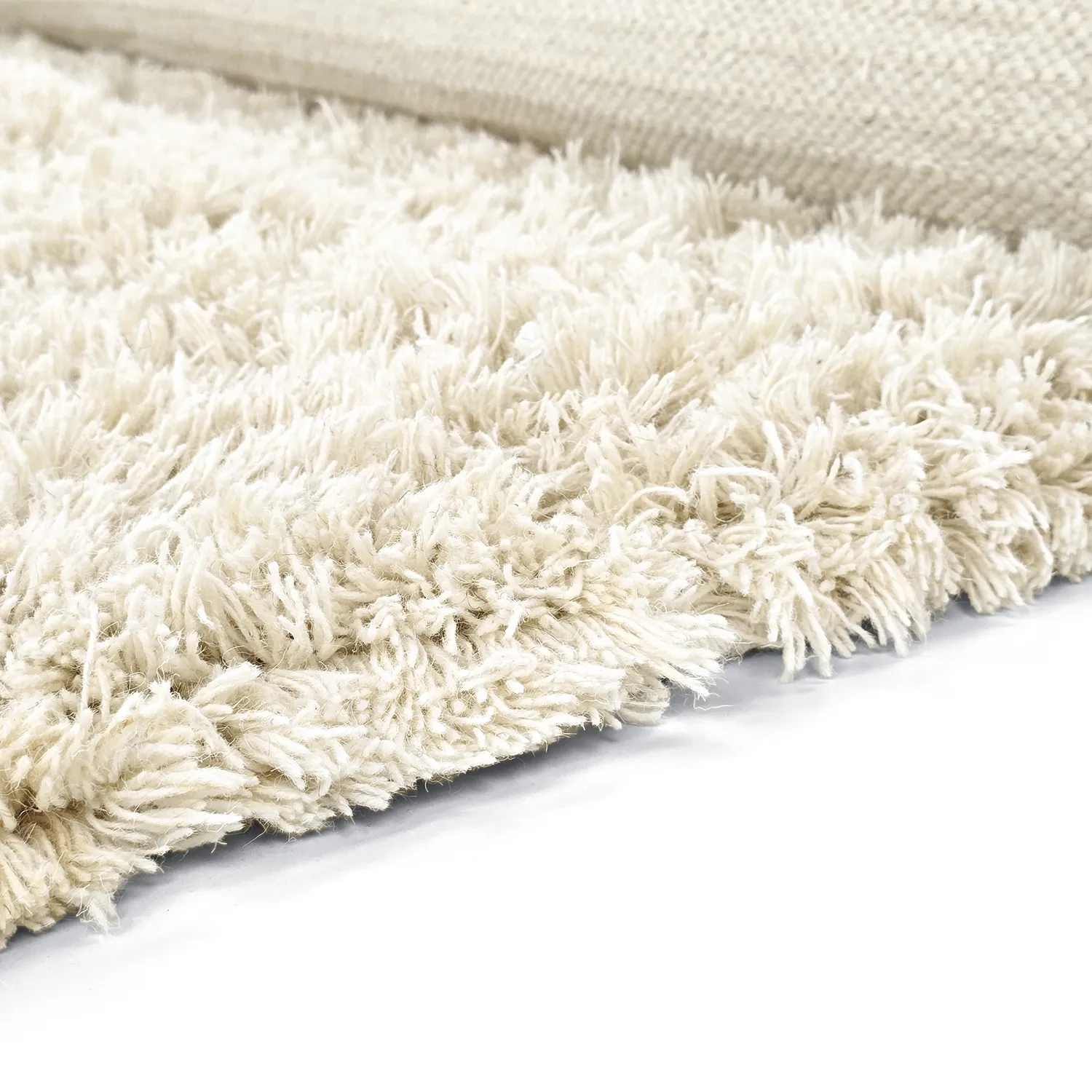 Tappeto A Pelo Lungo - Fassale Hand Woven Wool Shaggy (bianco)