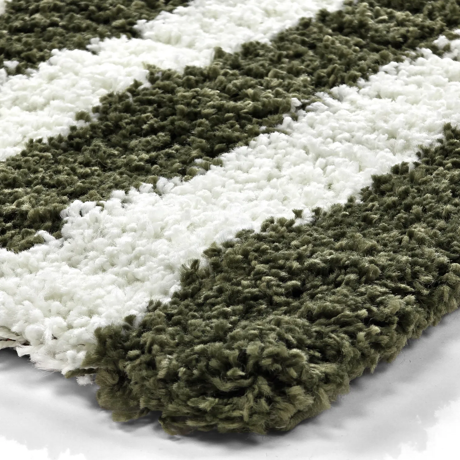 Tappeto A Pelo Lungo - Imilchil (bianco/verde)