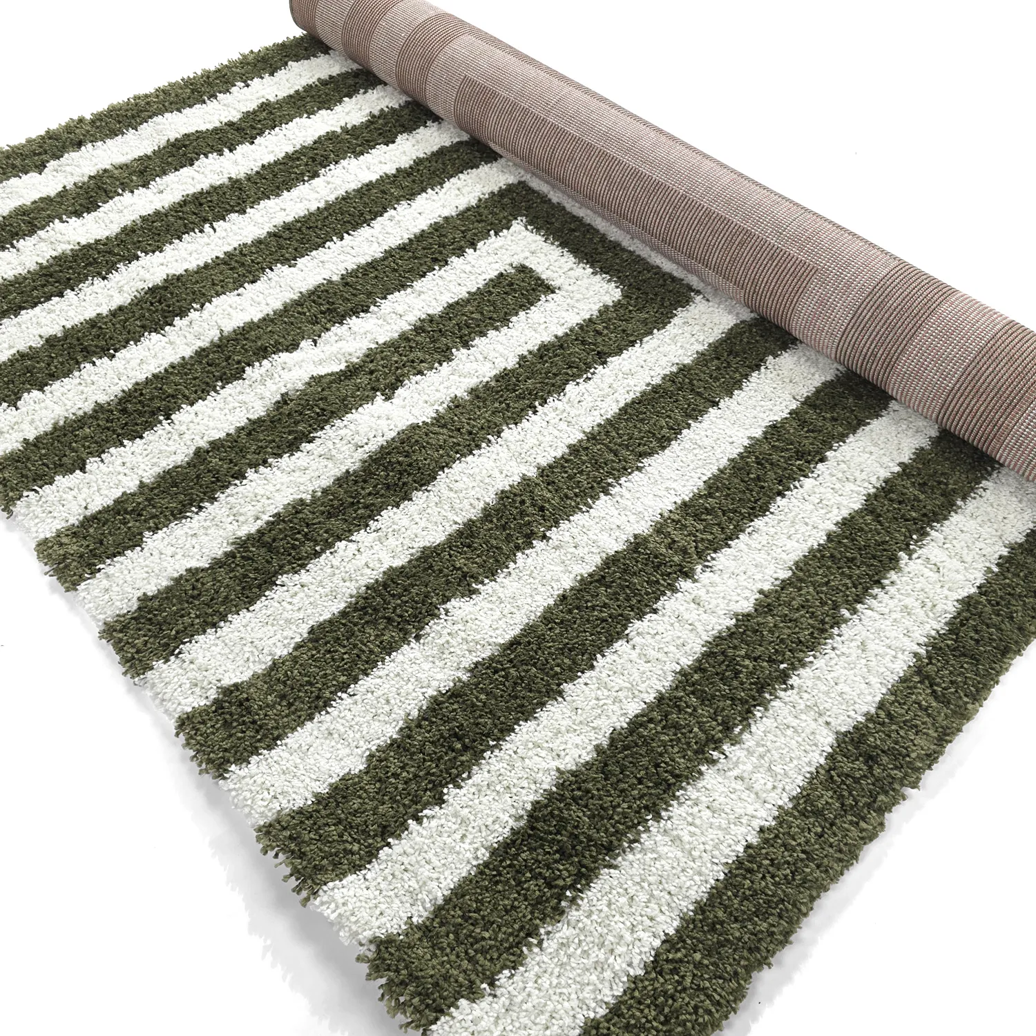 Tappeto A Pelo Lungo - Imilchil (bianco/verde)