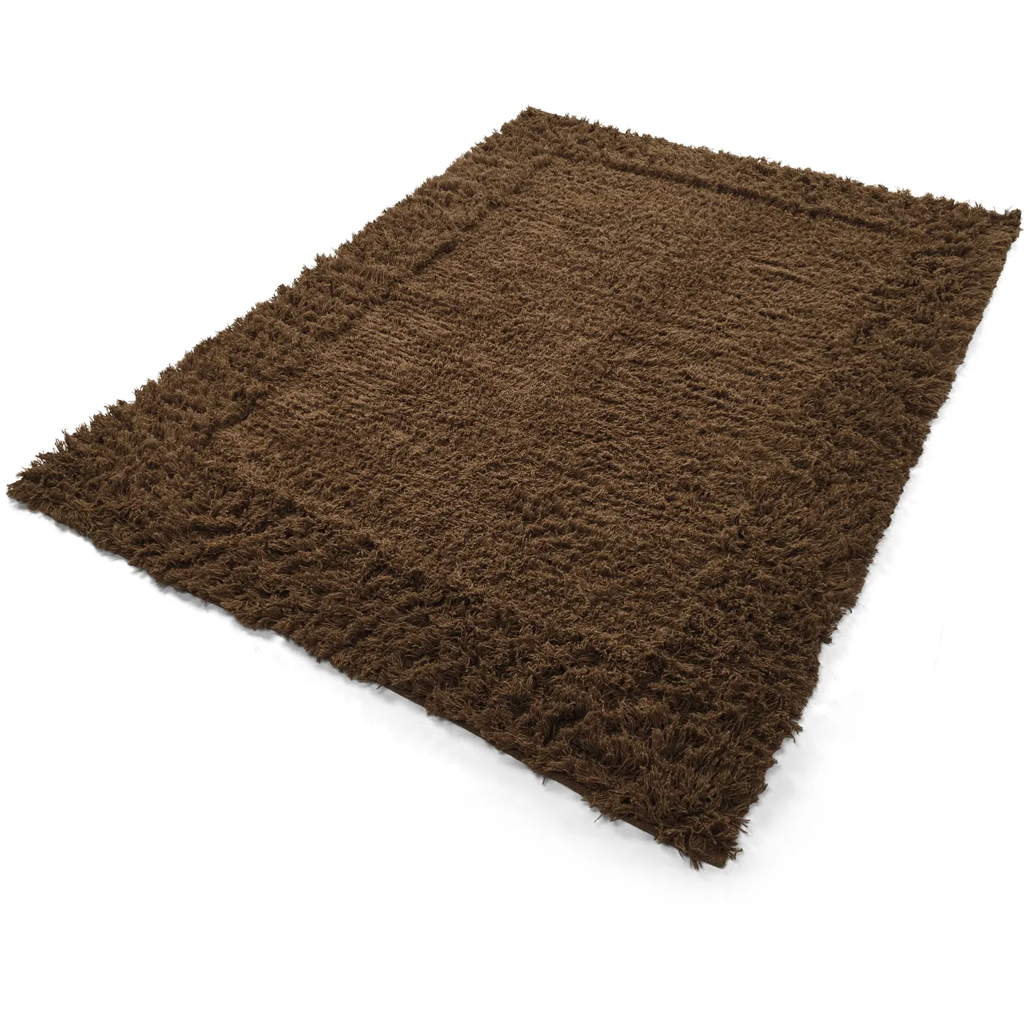 Tappeto A Pelo Lungo - Melilla Hand Woven Wool Shaggy (marrone)