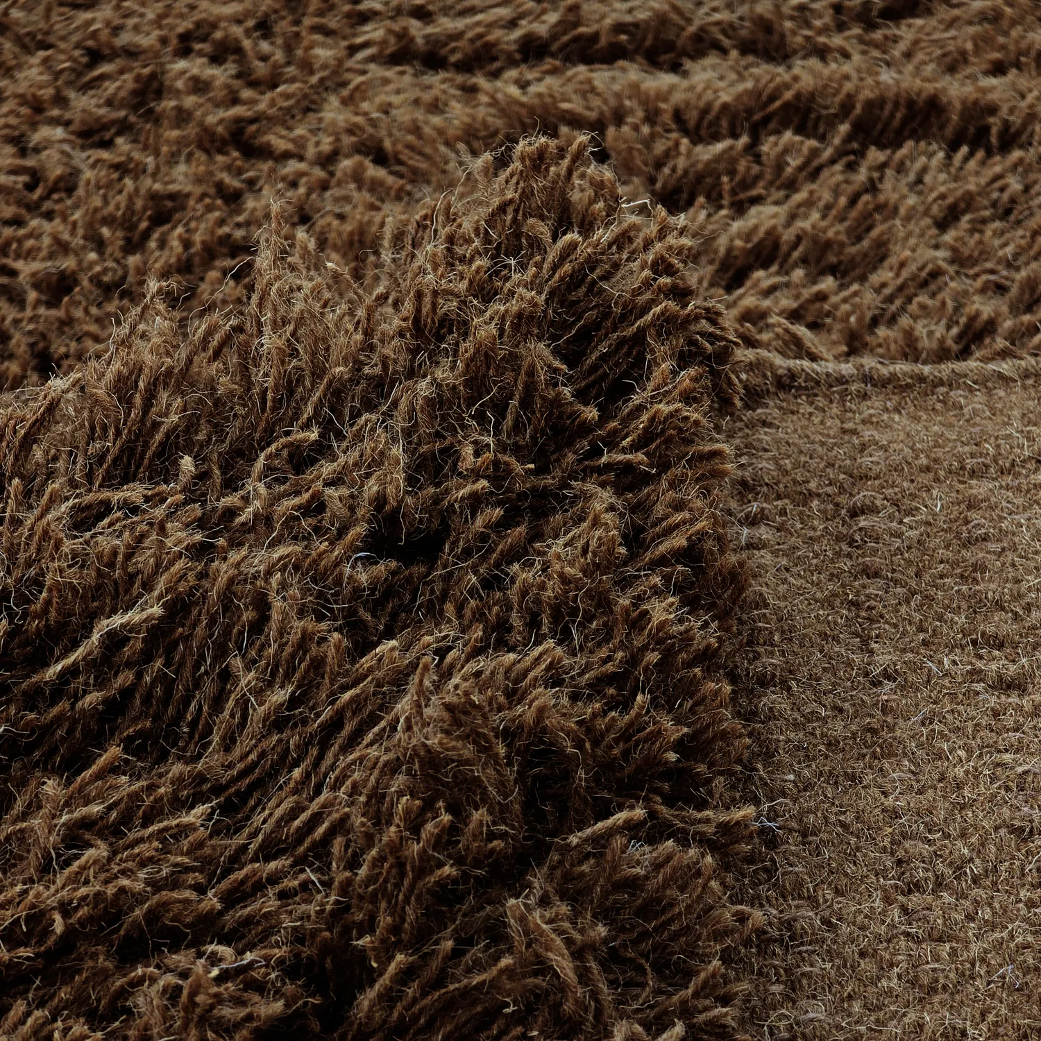 Tappeto A Pelo Lungo - Melilla Hand Woven Wool Shaggy (marrone)