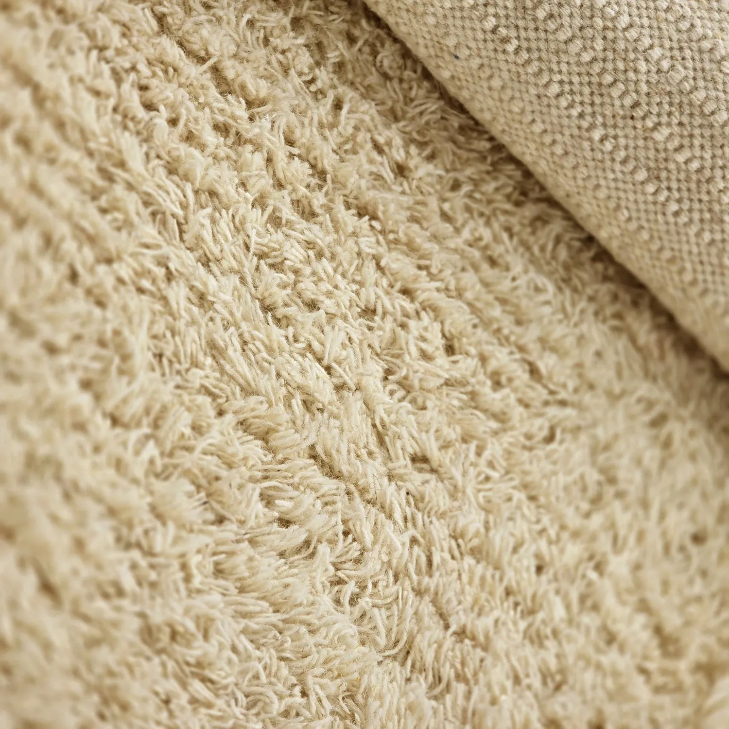 Tappeto A Pelo Lungo - Melilla Hand Woven Wool Shaggy (natura)