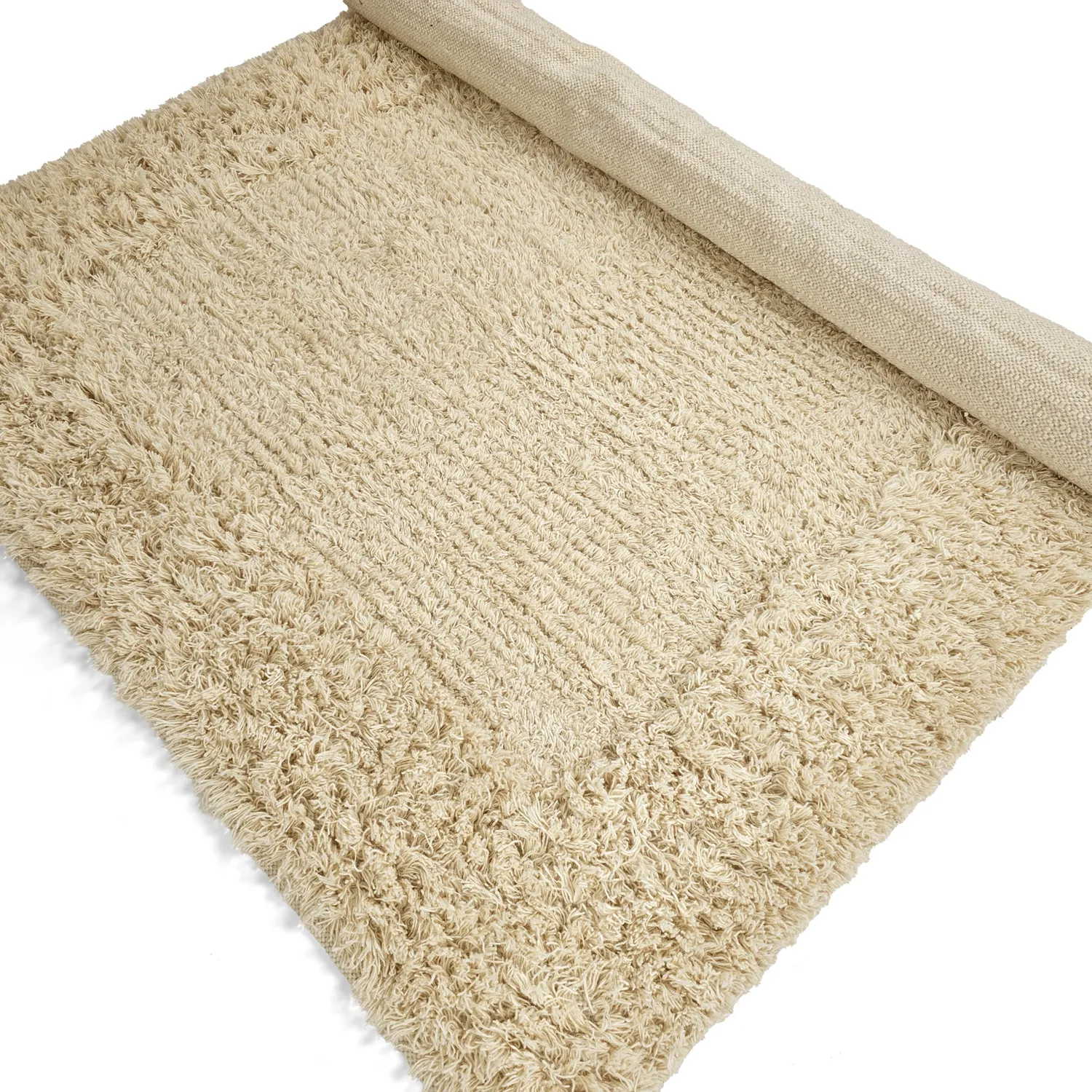 Tappeto A Pelo Lungo - Melilla Hand Woven Wool Shaggy (natura)