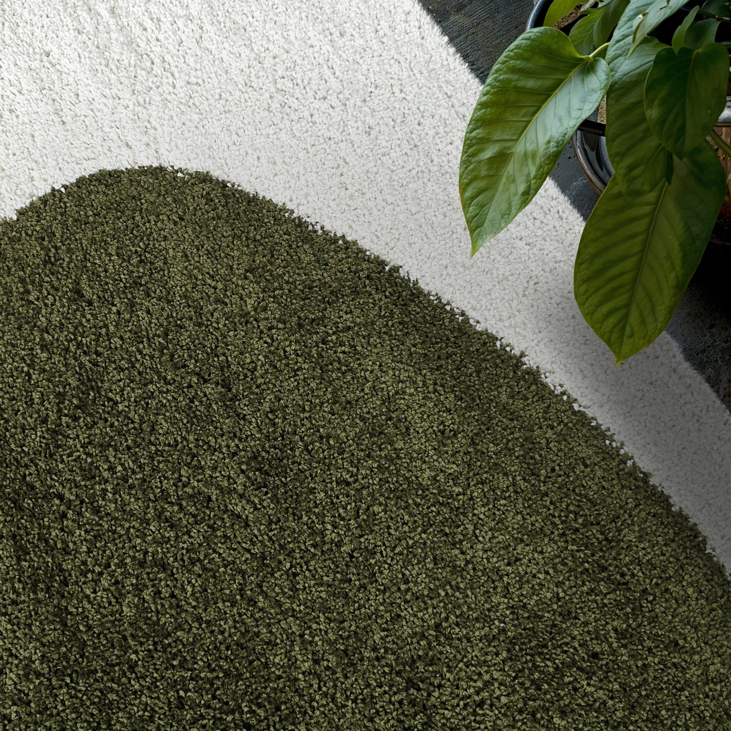 Tappeto A Pelo Lungo - Sanghar (bianco/arancione/verde)