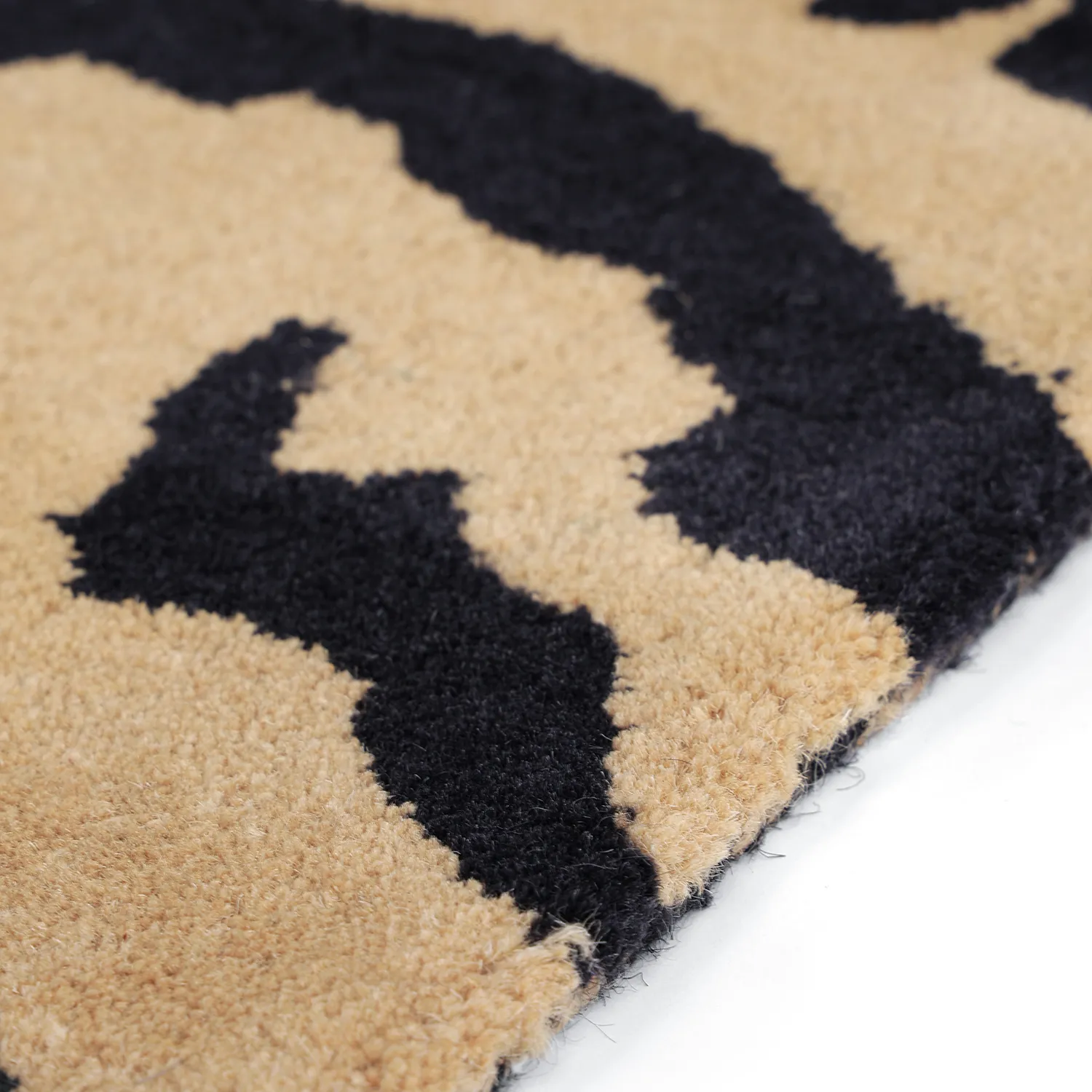 Tappeto A Pelo Lungo - Zebra Tufted Wool Premium (beige/nero)