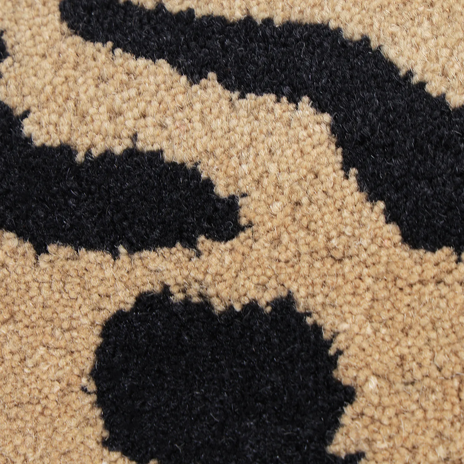 Tappeto A Pelo Lungo - Zebra Tufted Wool Premium (beige/nero)